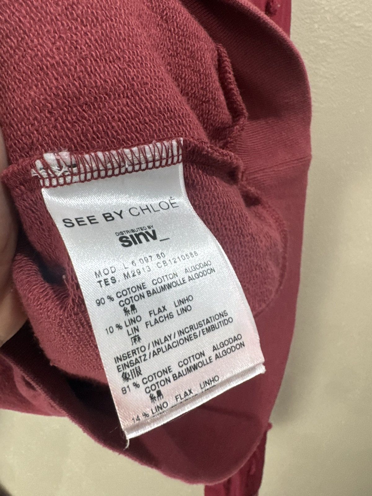 Chloe See by Chloe Wоmеns Sweatshirt Size S / US 4 / IT 40 - 4 Thumbnail