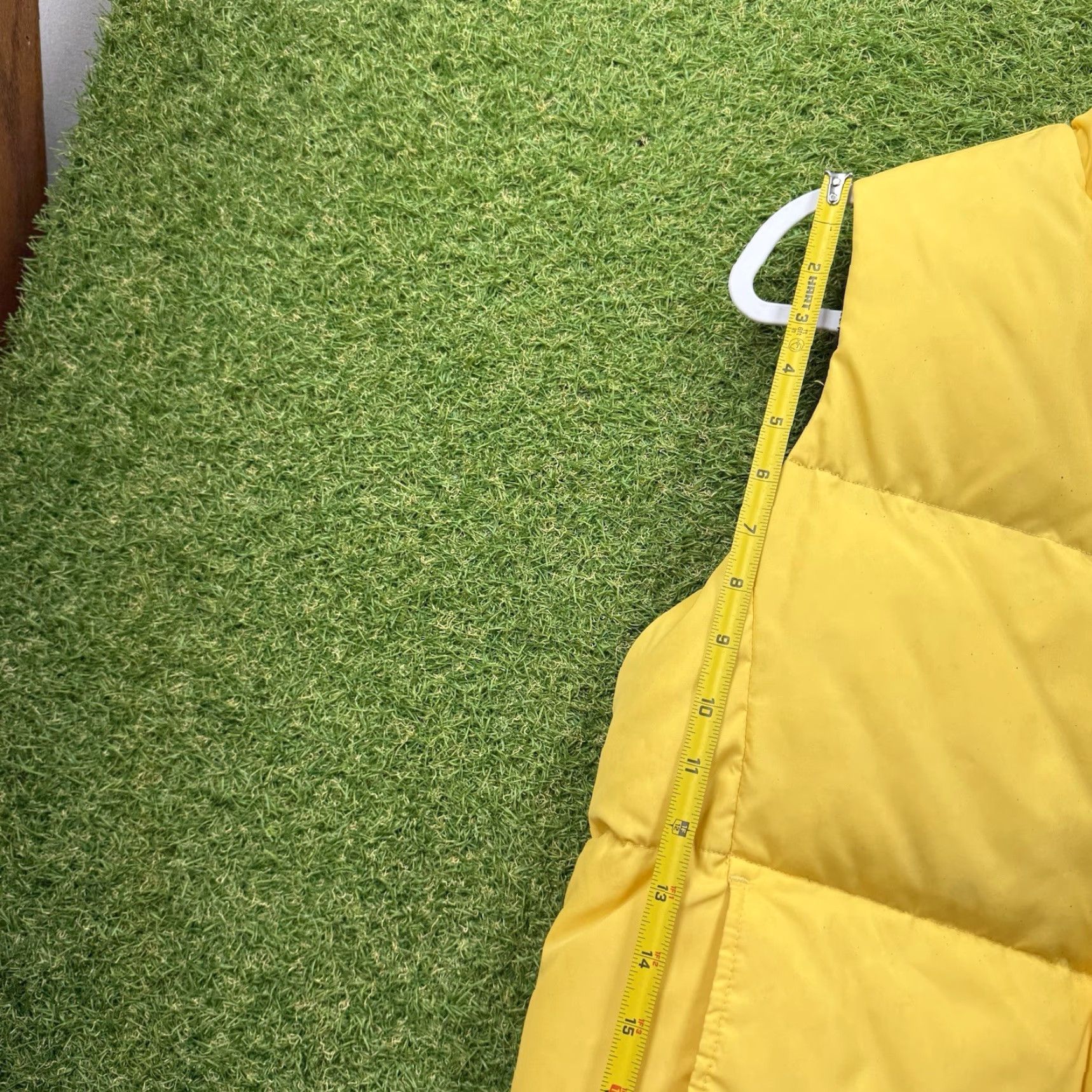 Gap GAP Down Puffer Vest Womens Medium Yellow Full Zip Fleece Lined Size M / US 6-8 / IT 42-44 - 6 Thumbnail