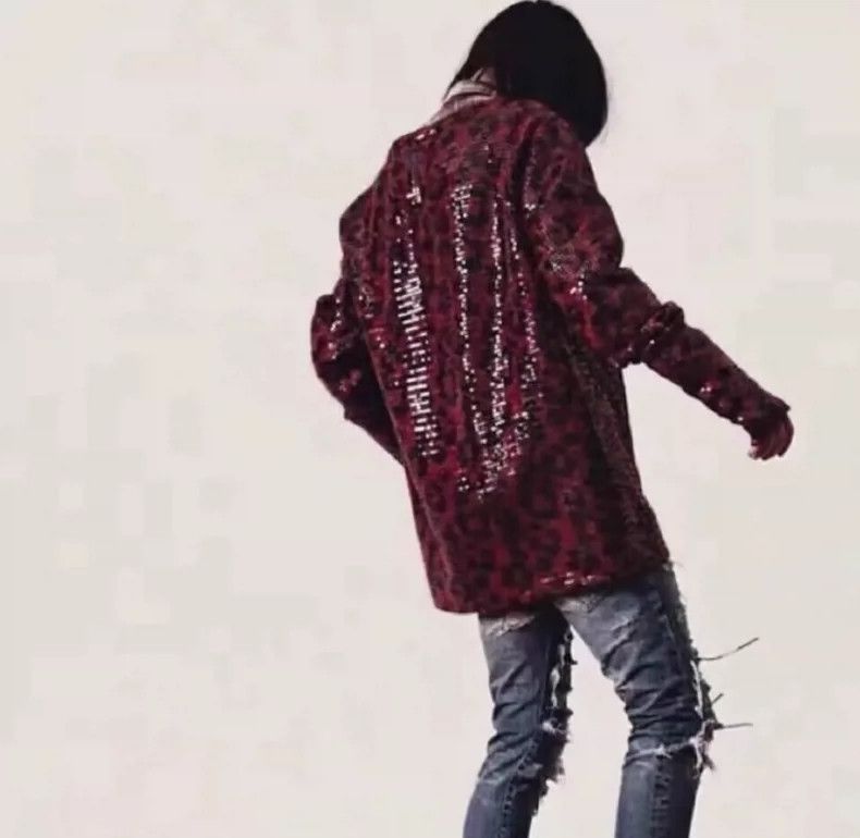 Saint Laurent Paris Saint Laurent Paris 13FW Red Scales Leopard Sweater Size US S / EU 44-46 / 1 - 7 Thumbnail