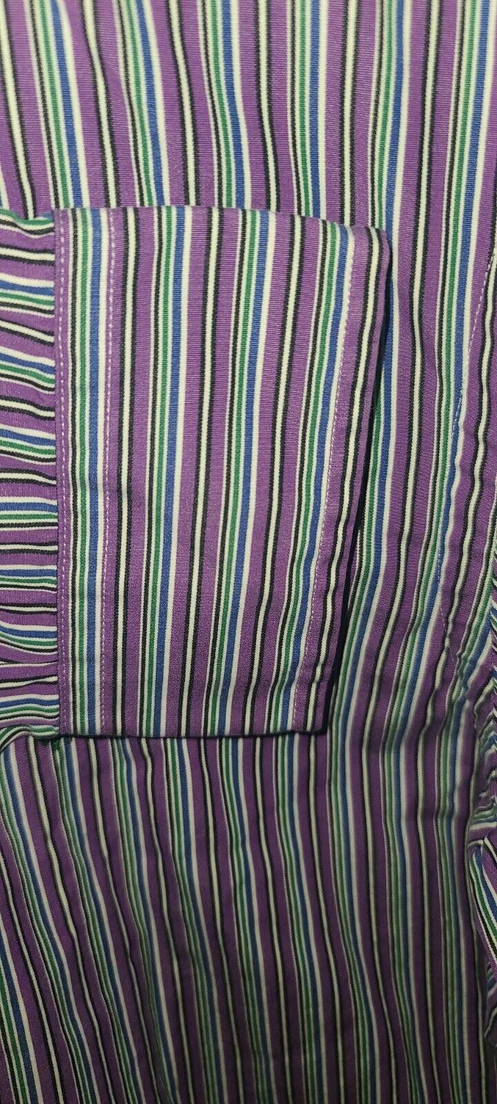 Lauren Ralph Lauren Ralph Lauren Custom Fit Long Sleeve Men’s M Purple Stripe Size US M / EU 48-50 / 2 - 5 Thumbnail