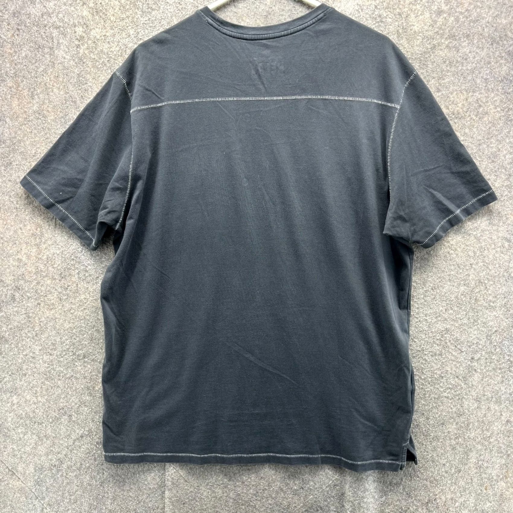 Tommy Bahama Tommy Bahama Mens Large Grey Crewneck Relax Pima Cotton Marlin Pocket Tee Size US L / EU 52-54 / 3 - 2 Thumbnail