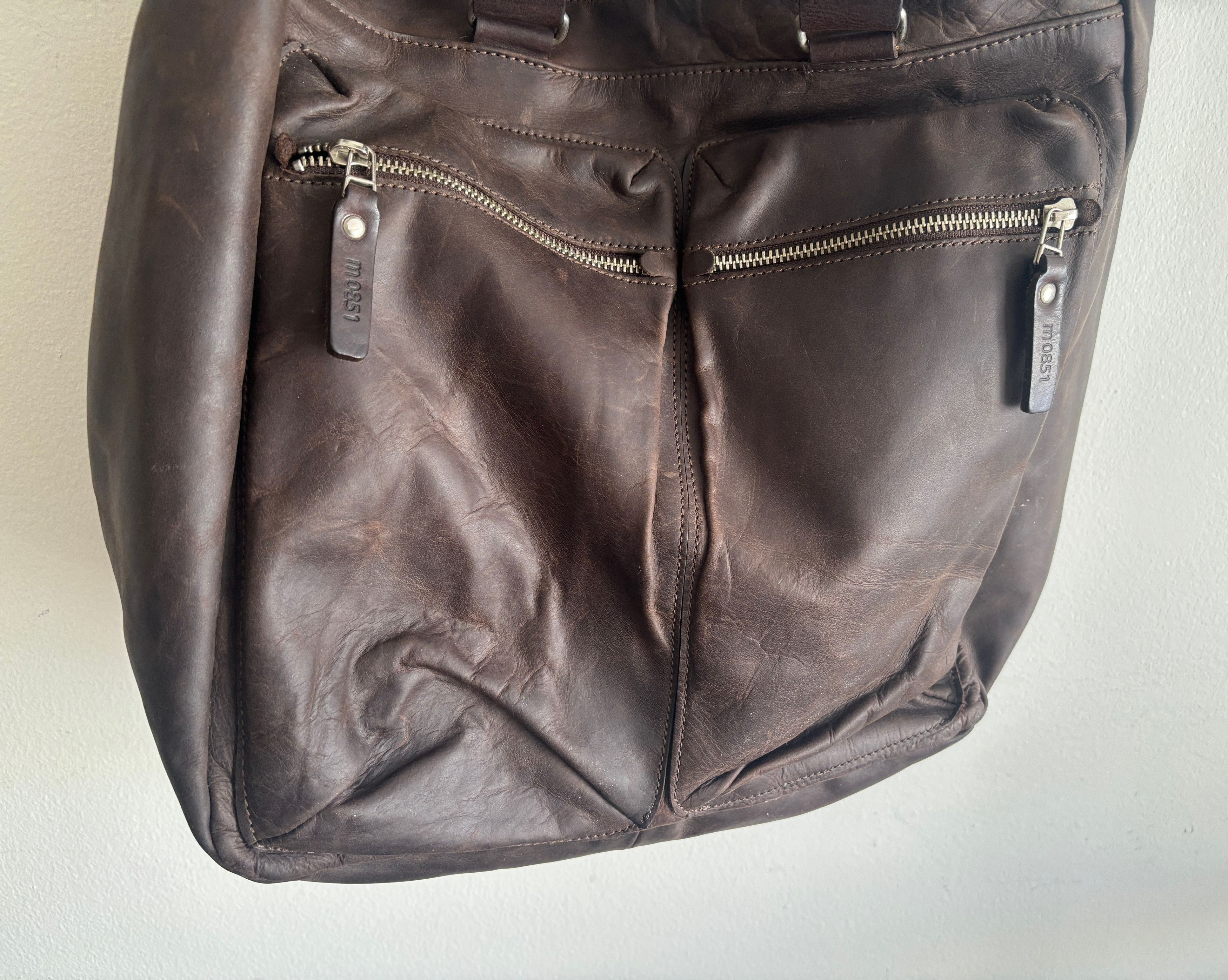 M0851 $275 Brown Leather Crossbody/Shoulder Bag, Messenger / Tote Size ONE SIZE - 3 Thumbnail