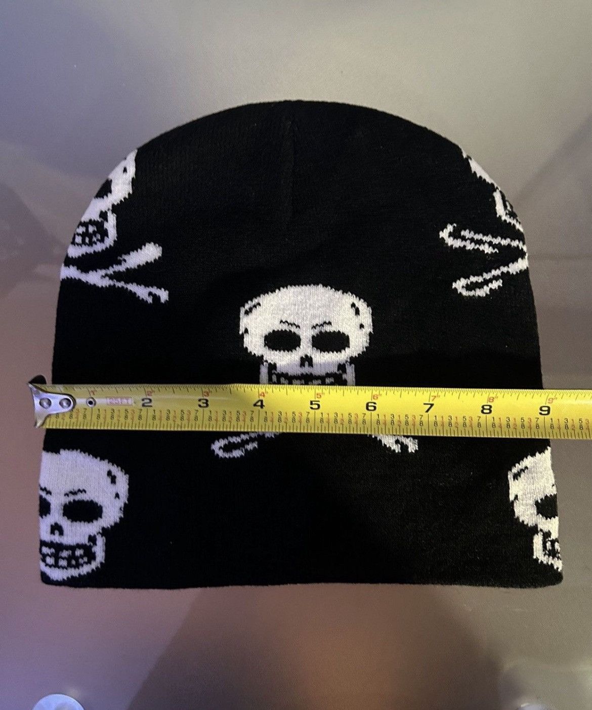 Japanese Brand × Vintage Y2K Skull Crossbone Beanie Size ONE SIZE - 5 Thumbnail