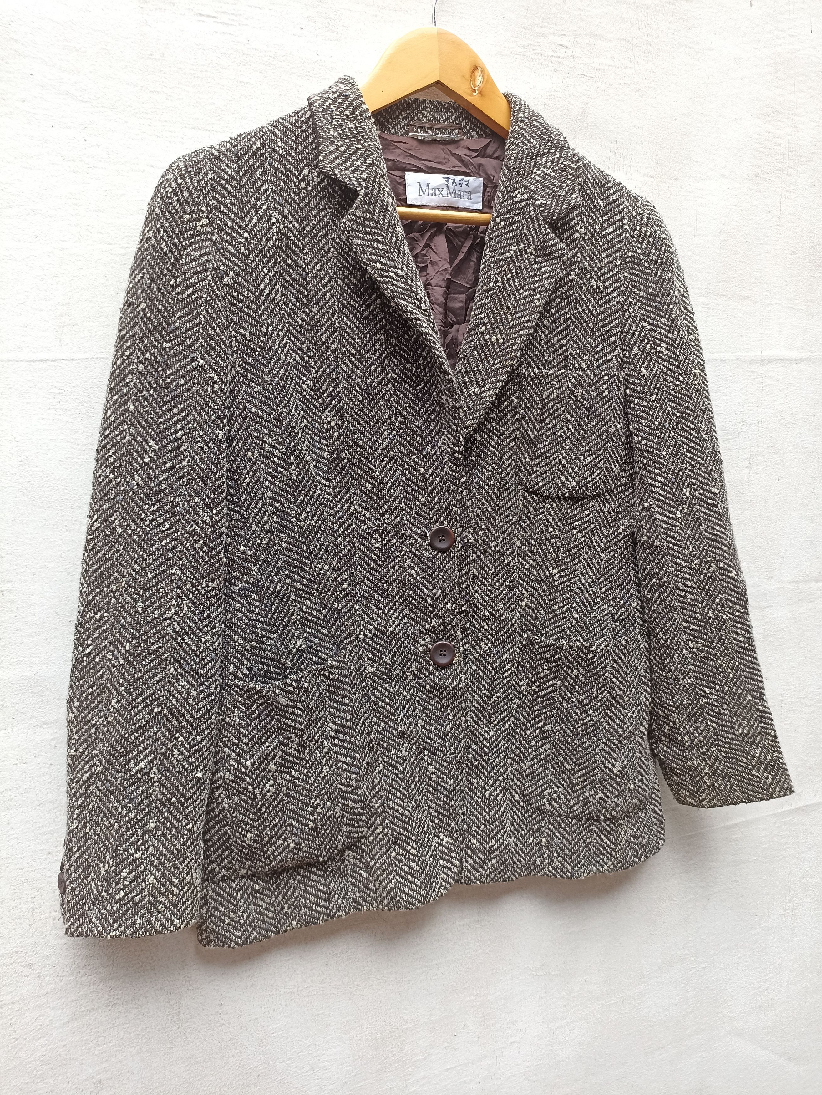 MAX&Co. × Max Mara × Weekend Max Mara Max Mara tweed chester coat wool jacket Size S / US 4 / IT 40 - 3 Thumbnail
