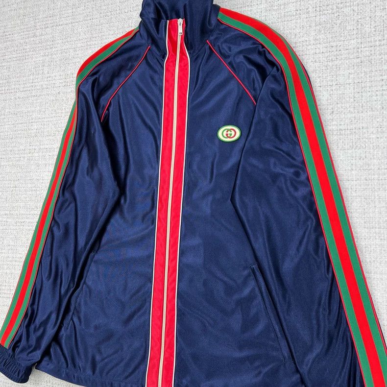 Gucci GucciStand-up collar shoulder sleeve casual webbing jacket Size US L / EU 52-54 / 3 - 1 Thumbnail