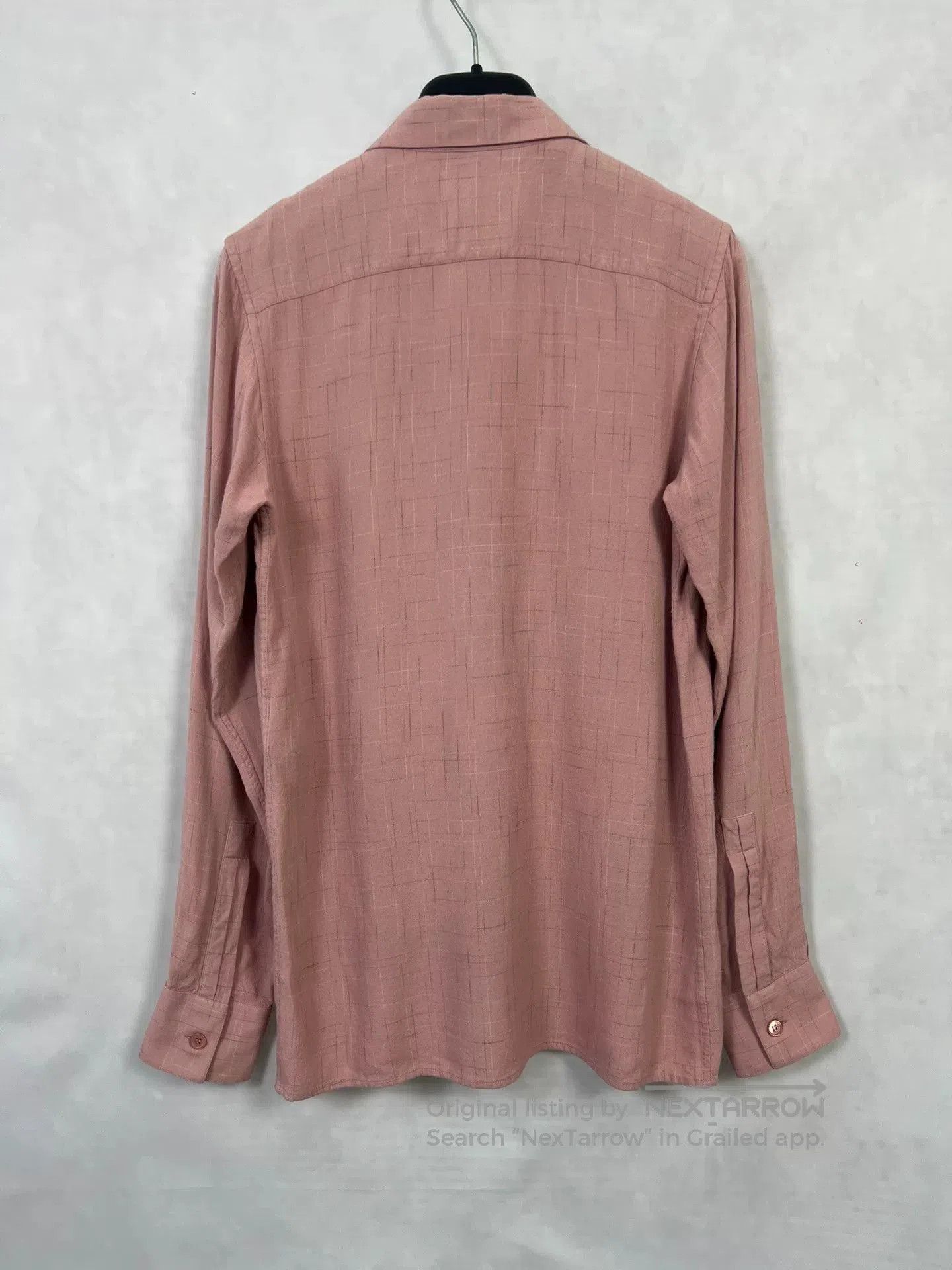 Saint Laurent Paris Saint Laurent Pink Bamboo Stripe Shirt. Size XS / US 0-2 / IT 36-38 - 2 Thumbnail