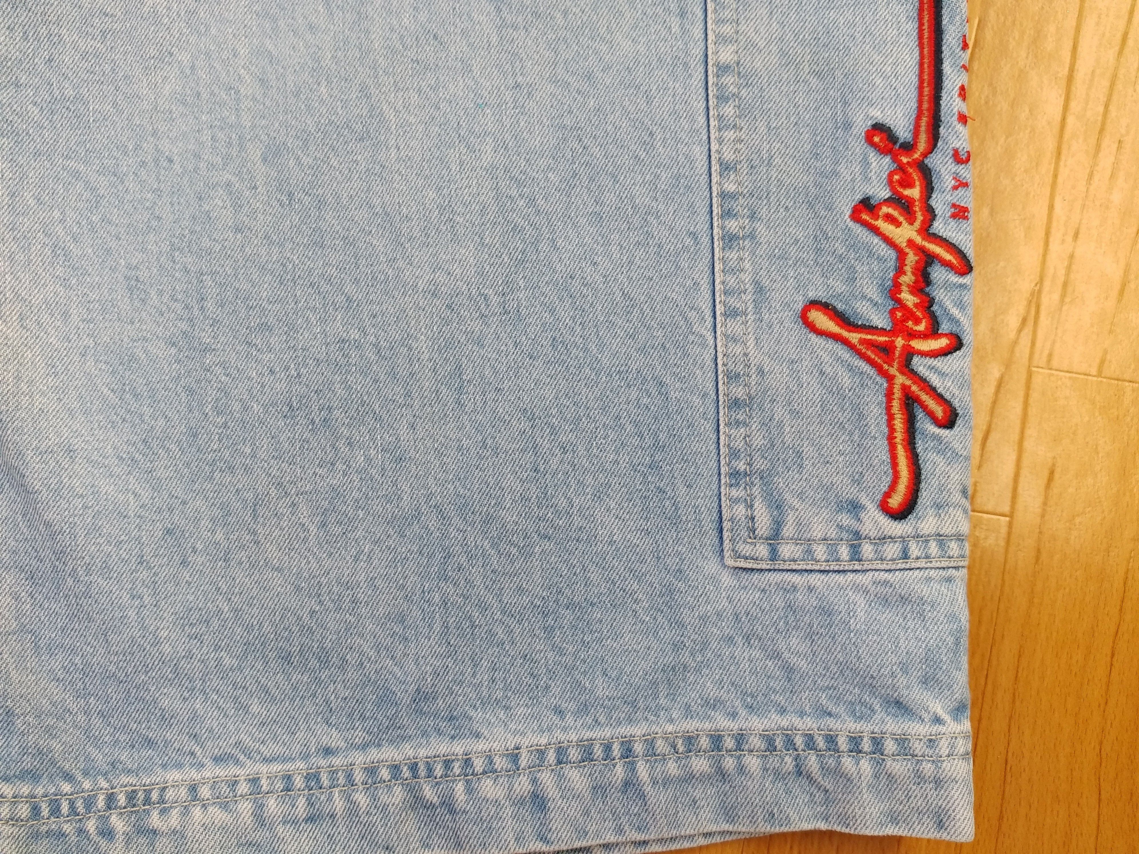 Aem'kei Aem'Kei jeans shorts, vintage Aem Kei hip hop pants, 90s 36 Size US 36 / EU 52 - 5 Thumbnail