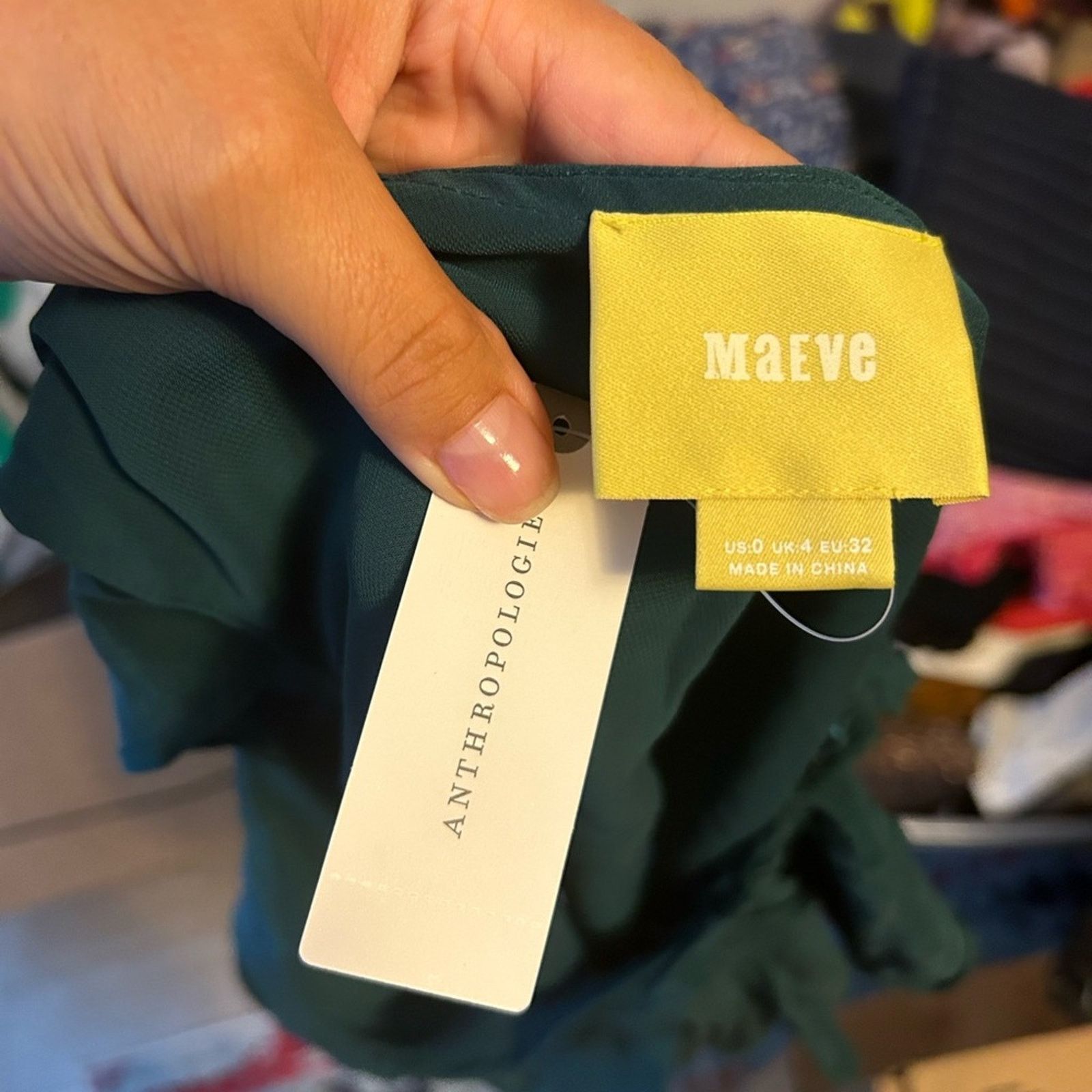 Anthropologie Nwt Maeve Anthropologie Holly Silk One Shoulder Blouse Size XS / US 0-2 / IT 36-38 - 2 Thumbnail