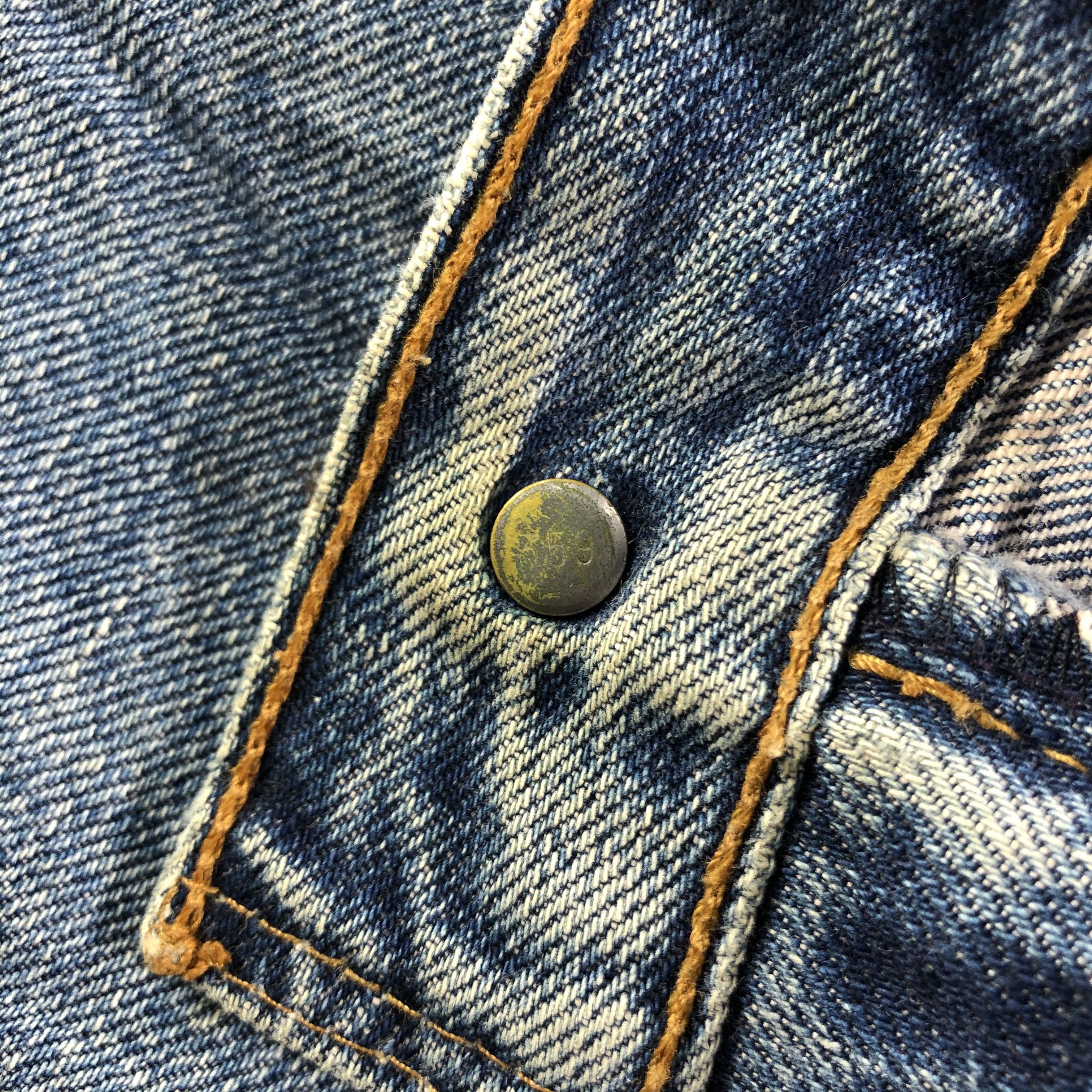 Levi's Vintage Levis 503 Redline Jeans Ripped Selvedge Denim KJ2856 Size US 34 / EU 50 - 9 Thumbnail