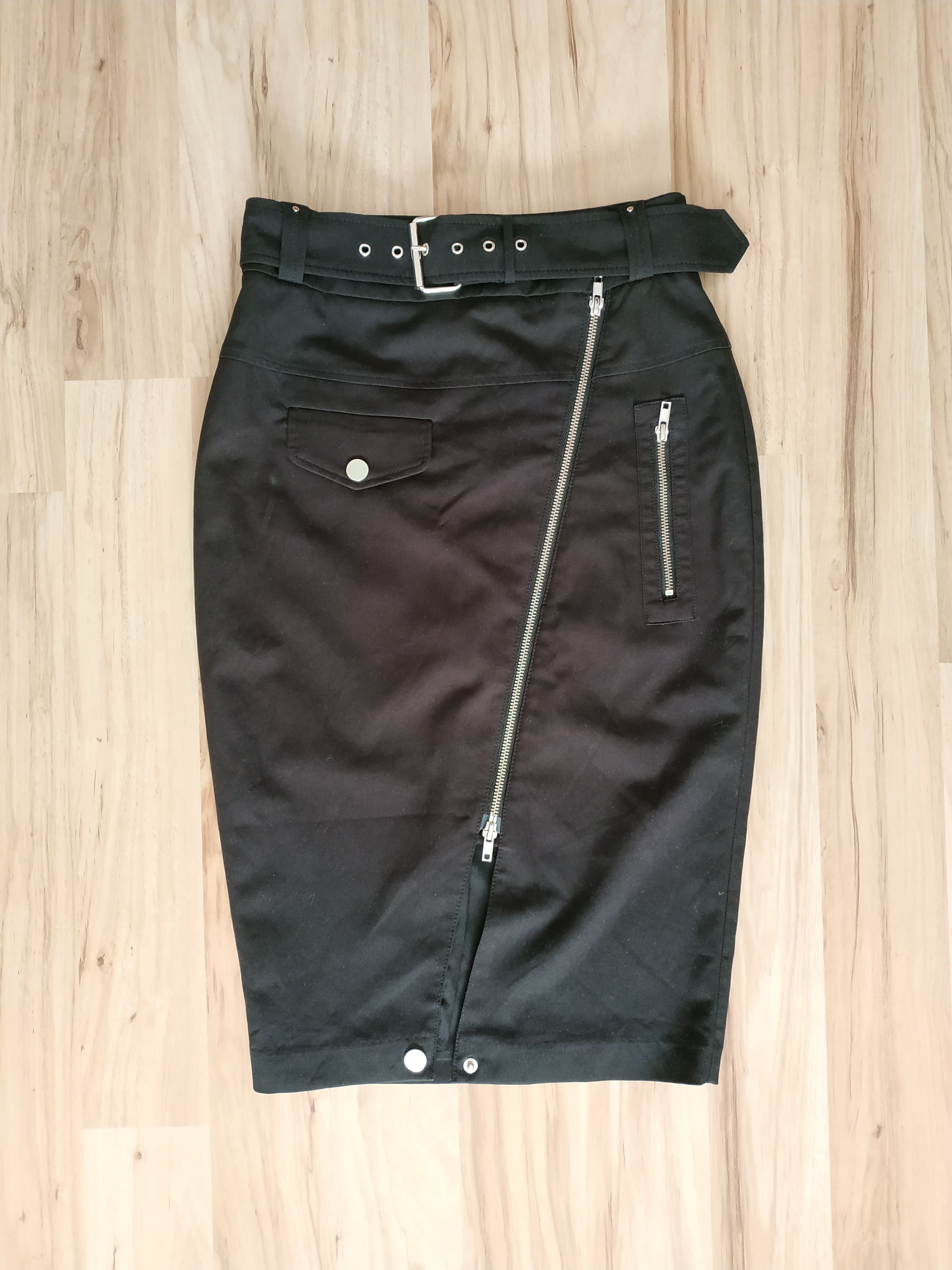 Jean Paul Gaultier Jaen Paul Gaultier Women's Pencil Midi Belted Skirt, s.SMALL Size 28" / US 6 / IT 42 - 2 Thumbnail