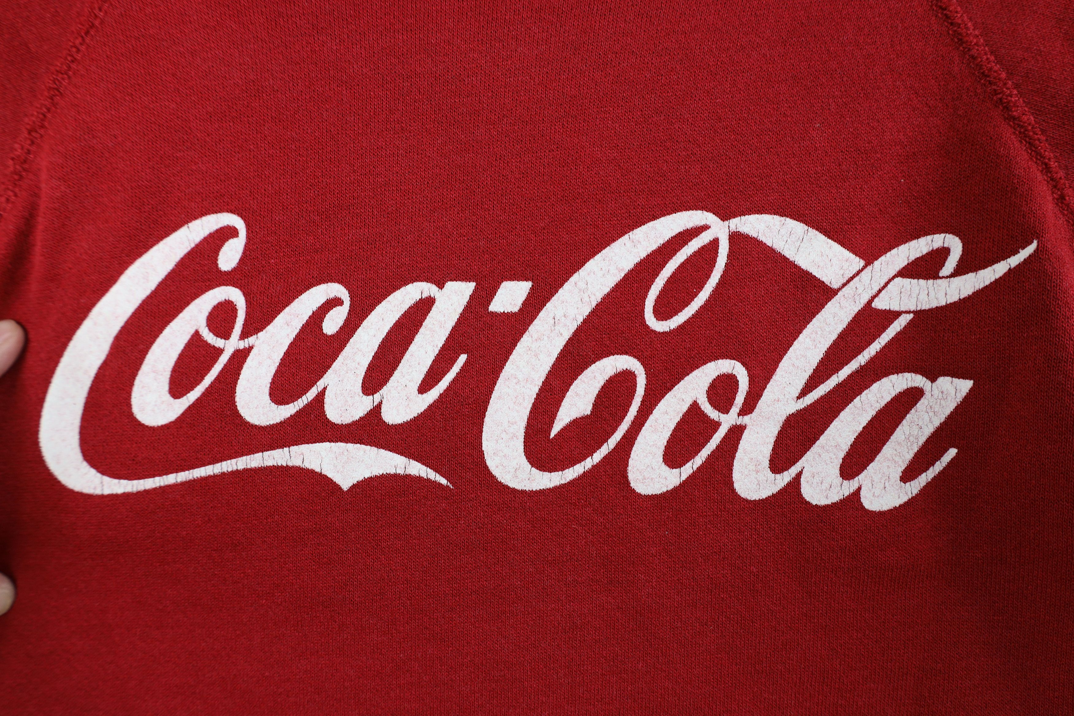 Vintage Vintage 70s 80s Coca Cola Script Crewneck Sweatshirt USA Size US M / EU 48-50 / 2 - 4 Thumbnail