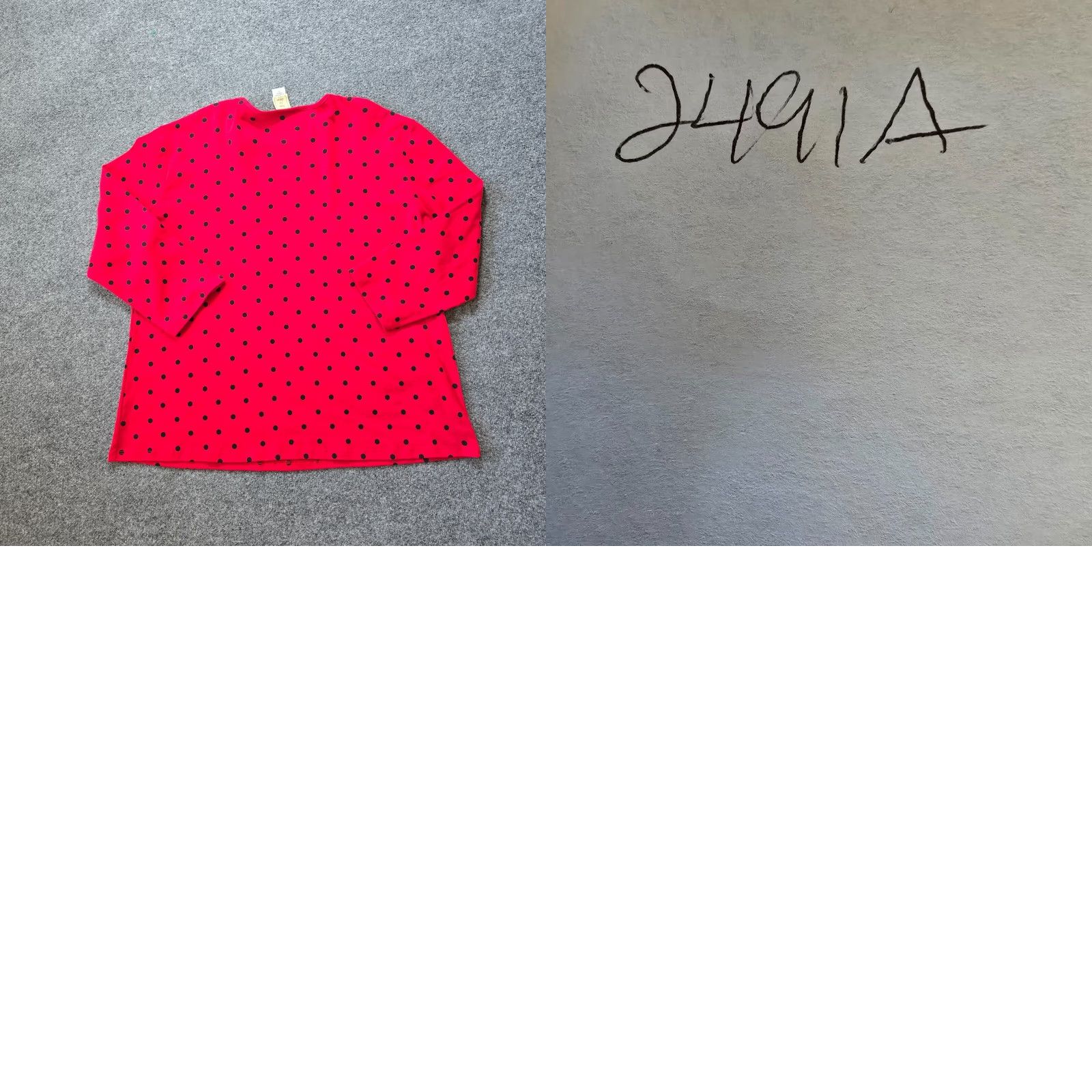 Etro Jess Jane Blouse Women 2X Red Black Polka Dot Rockabilly Retro Casual Womens Size XXL / US 16-18 / IT 52-54 - 8 Thumbnail