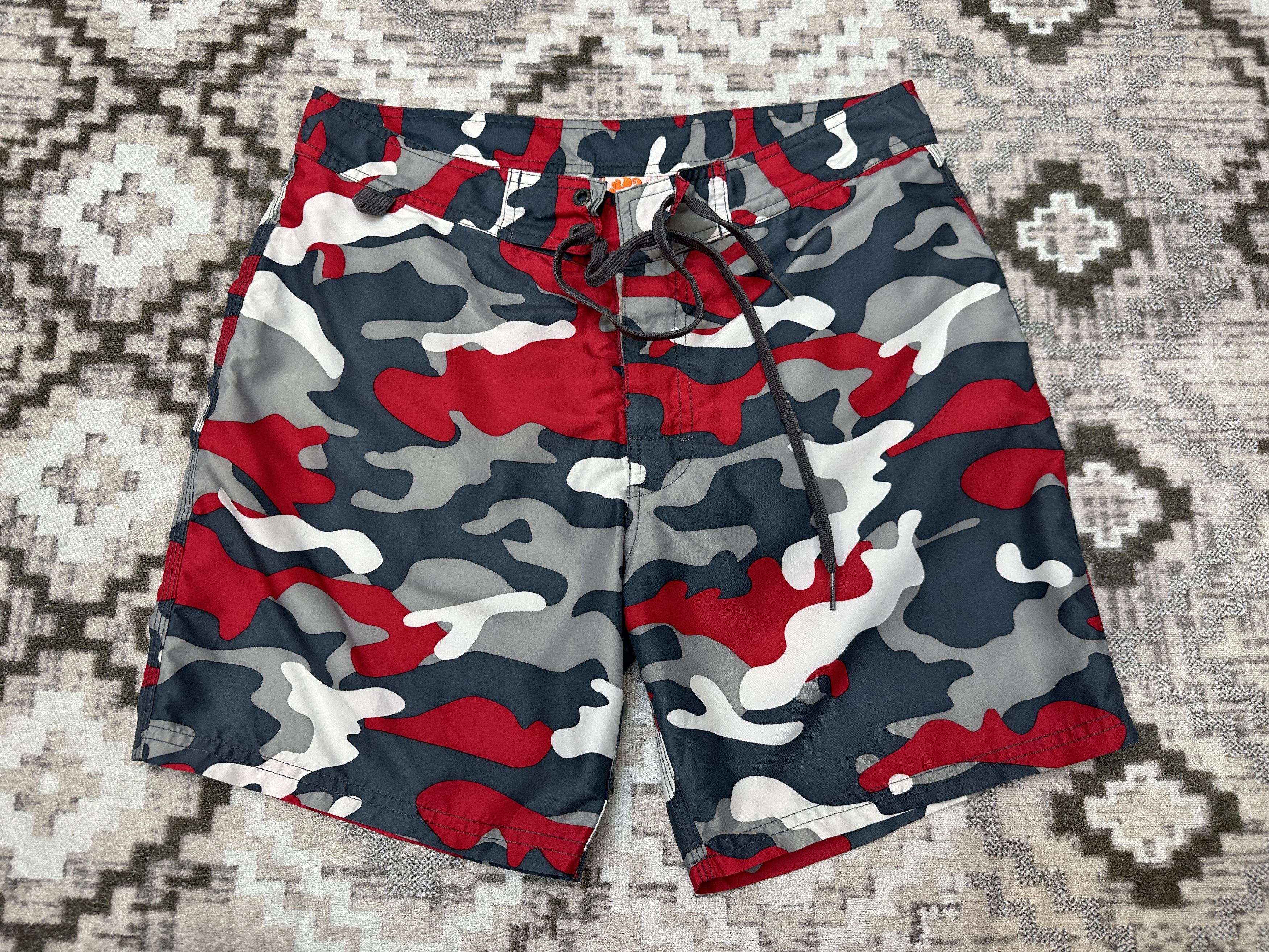 Sundek Sundek 31 Camouflage Beach Shorts Trunks BathSuit Size 31 S Size US 31 - 2 Thumbnail