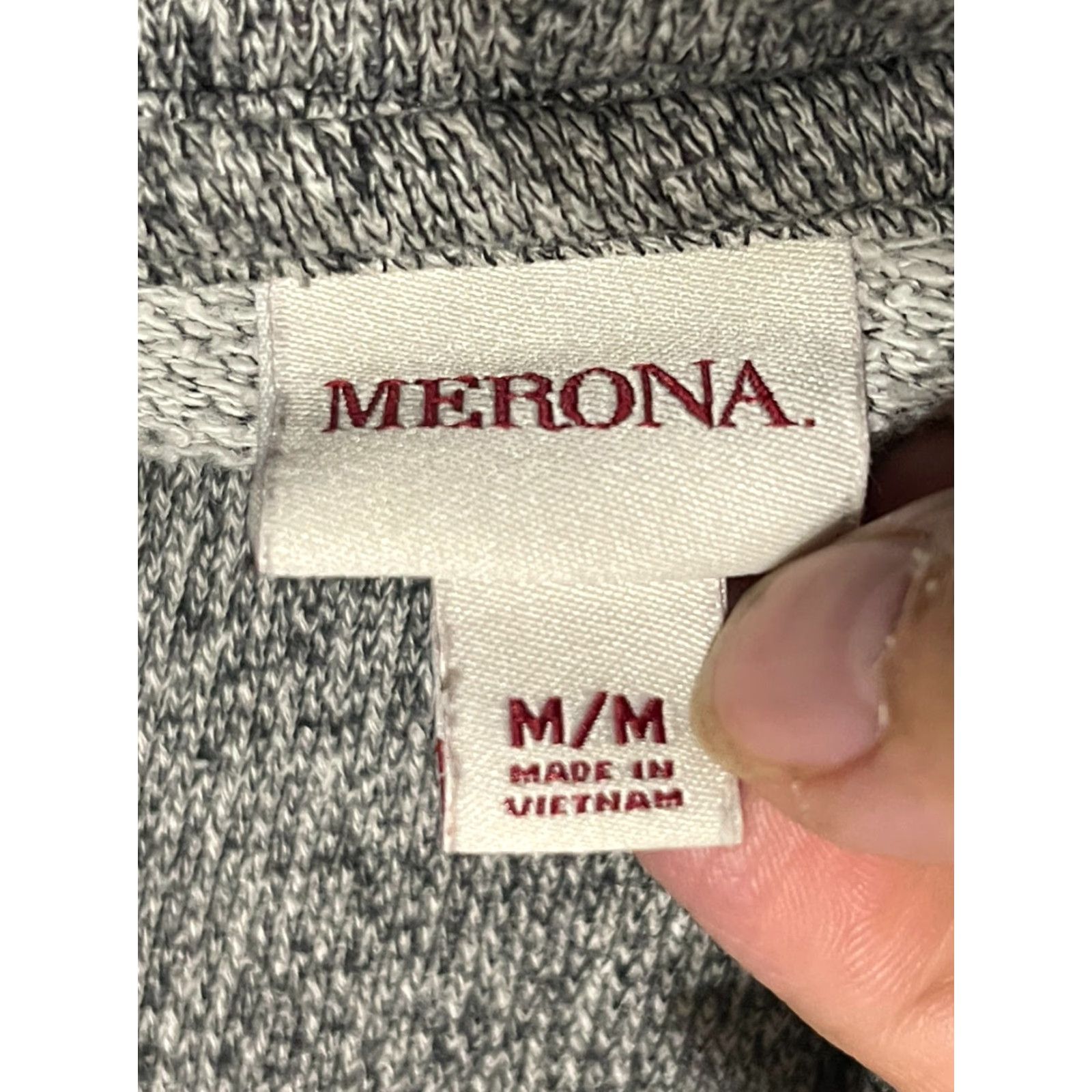 Merona Merona Sweater Women's Medium Gray Turtleneck Pullover Knit Pullover Casual Regular Posterior? Size M / US 6-8 / IT 42-44 - 7 Thumbnail