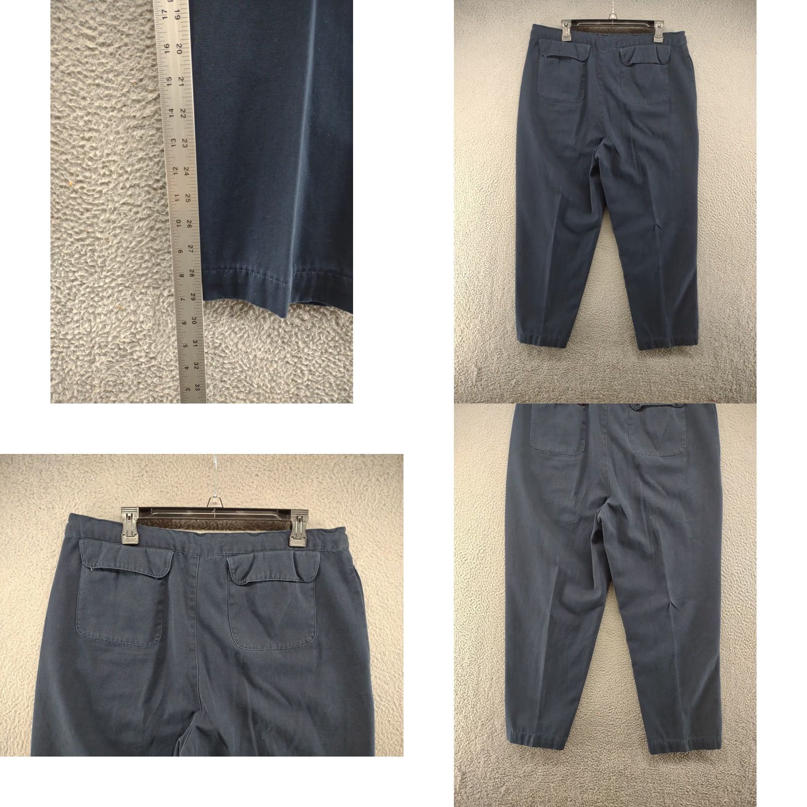 Lands' End Lands' End Men's Scrub Type Pants in Size 36 Blue Drawstring Button Fly Relaxed Cotton 29 Inseam Size US 36 / EU 52 - 8 Thumbnail