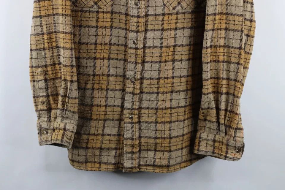 Vintage Vintage 90s Streetwear Heavyweight Flannel Button Shirt Size US XL / EU 56 / 4 - 3 Thumbnail