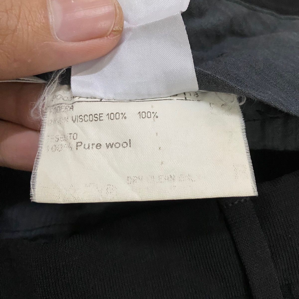 Canali Vintage Canali Italy Black Formal Wool Trousers Slack Pants Size US 35 - 14 Thumbnail