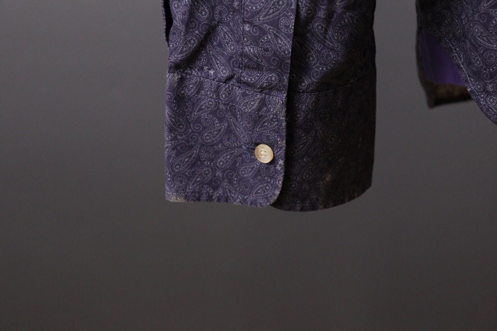 La Martina La Martina Slim Fit Blue Jacquard Paisley Shirt Size 3XL Size US XXL / EU 58 / 5 - 12 Thumbnail