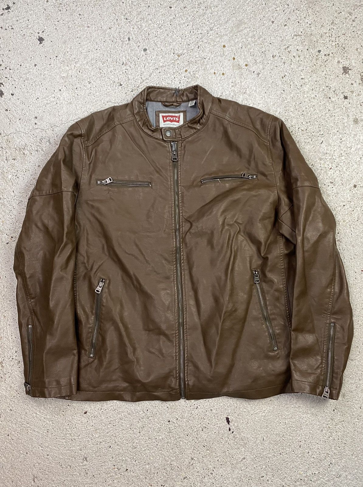Levi's Levis eco leather brown jacket Size US XXL / EU 58 / 5 - 1 Thumbnail