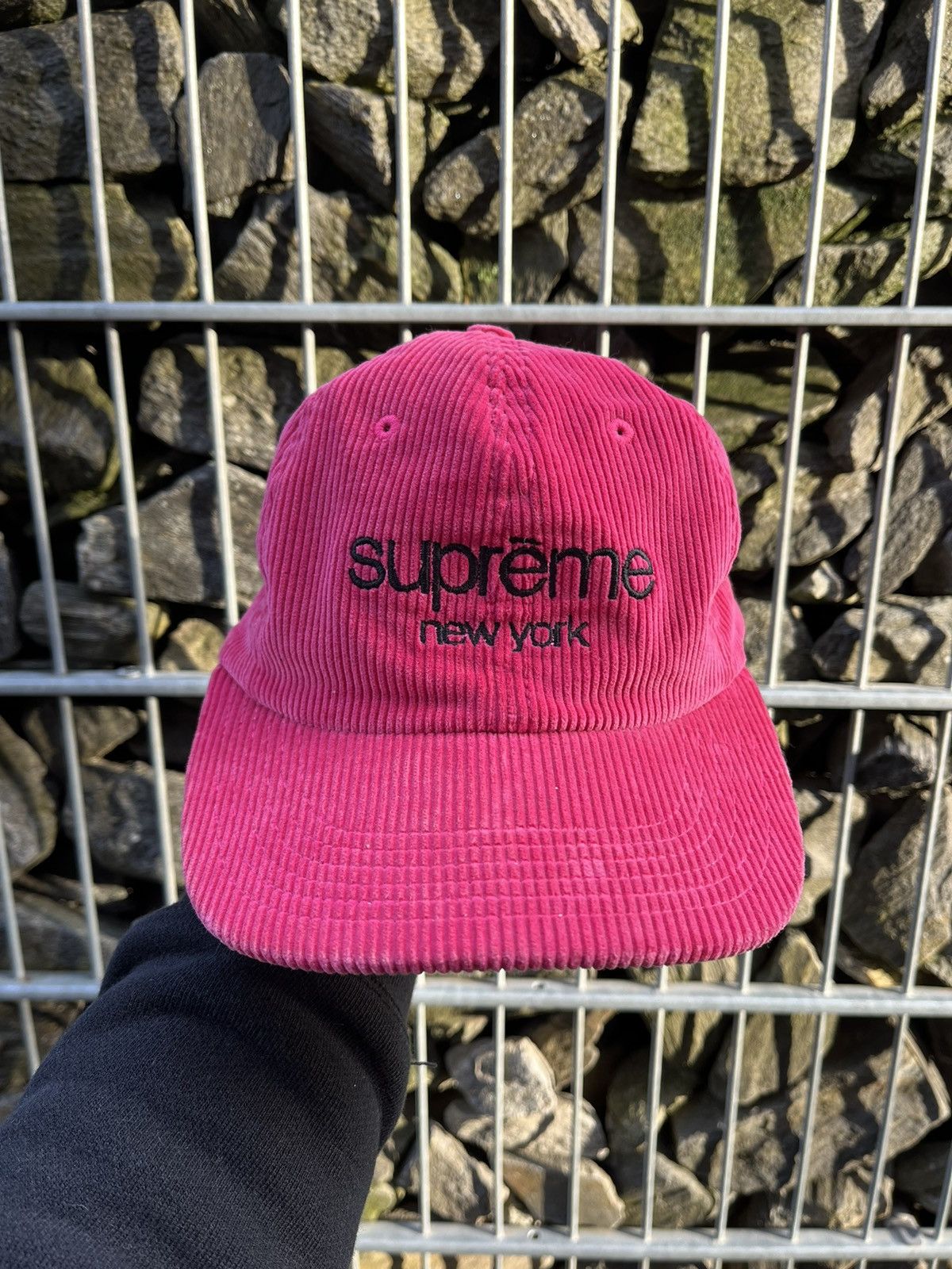 Supreme Supreme New York Corduroy Velvet Classic Logo Y2K Cap Hat Size ONE SIZE - 2 Thumbnail