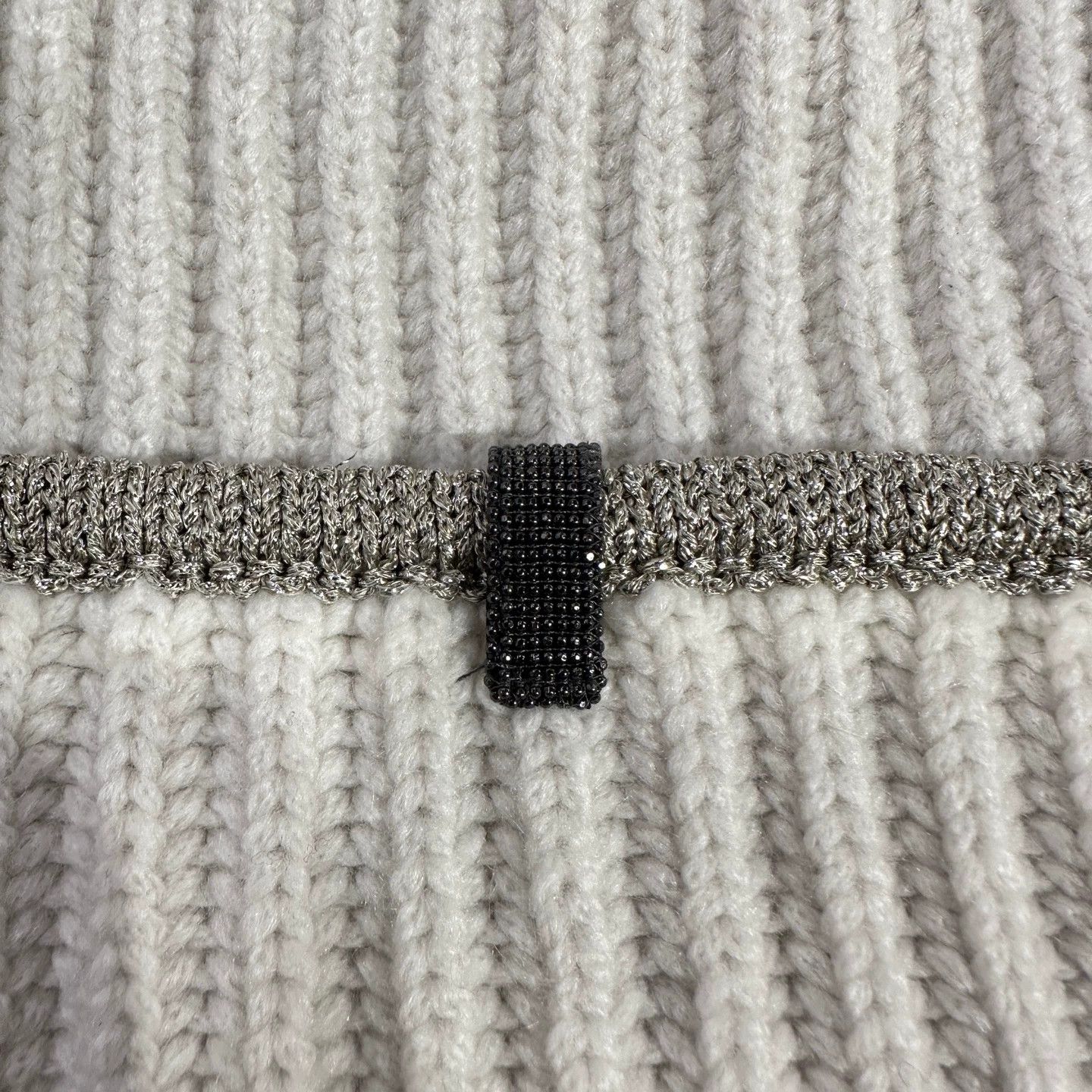 Brunello Cucinelli Brunello Cucinelli Beaded Cashmere Knit Beanie S Size ONE SIZE - 6 Thumbnail