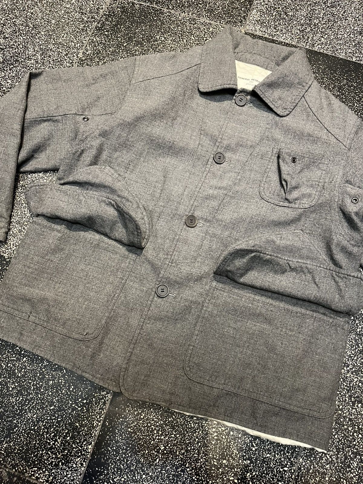 General Research General Research 1997 Style 218 Hunting Jacket Wool Grey! Size US L / EU 52-54 / 3 - 4 Thumbnail