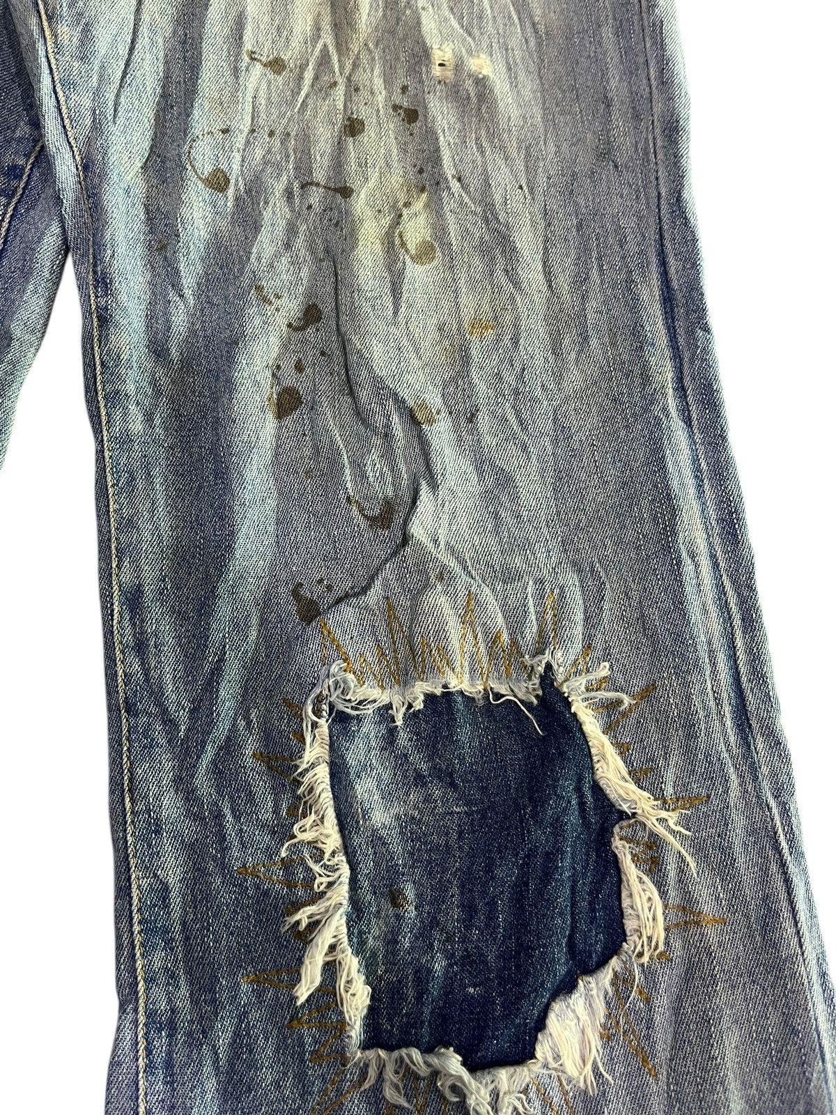 If Six Was Nine × In The Attic × Japanese Brand FINAL DROP💥 IN THE ATTIC PAINT SPLATTER DISTRESSED JEANS Size US 31 - 5 Thumbnail