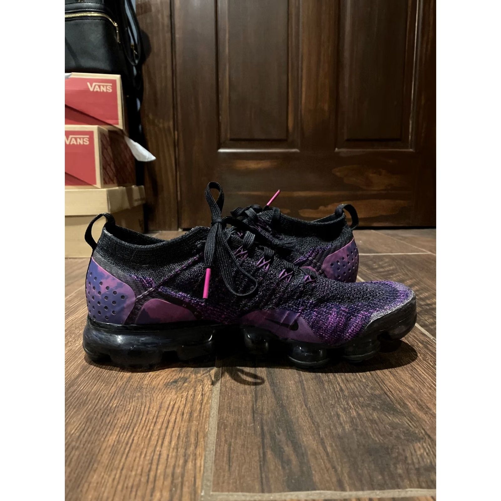 Nike Nike Mens VaporMax Vapormax 2 Midnight Purple Size 9 942842-013 2018 Vapormax Sneaker Mens Purple Shoes Good Used Condition Size US 9 / EU 42 - 7 Thumbnail