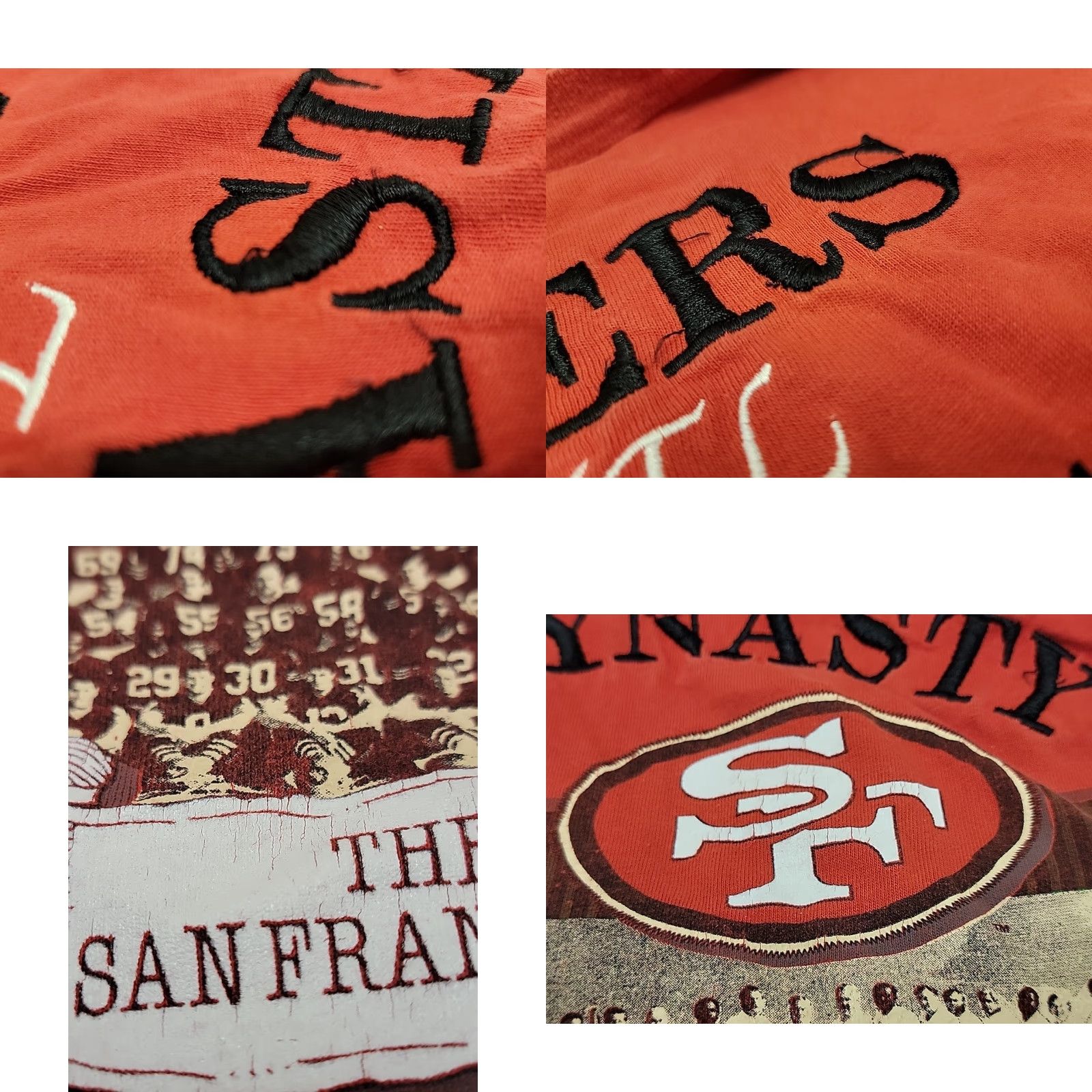 Vintage Vintage Long Gone San Francisco 49ers 1989 Graphic Tee Mens L Red Football 49ers Graphic Tee Mens L Size US L / EU 52-54 / 3 - 9 Thumbnail