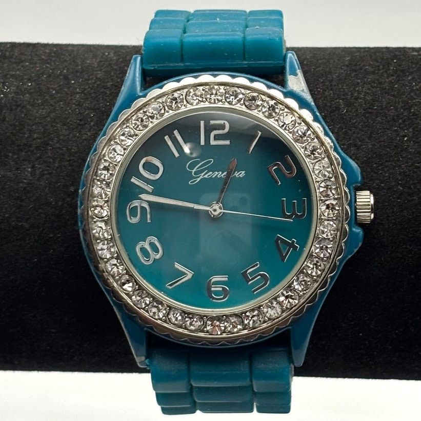 Geneva Silver & Blue Geneva Men's Watch Size ONE SIZE - 2 Thumbnail
