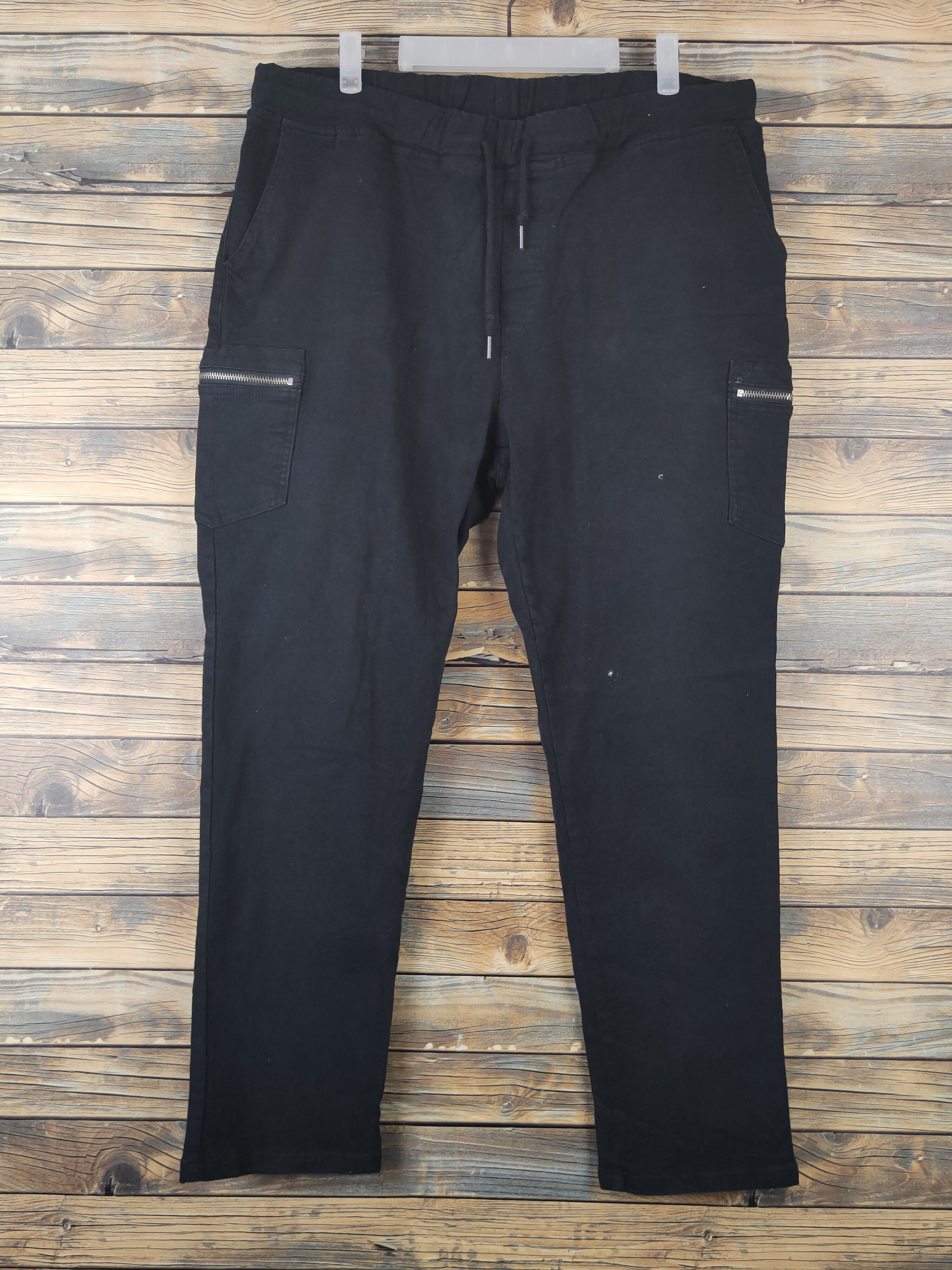 Japanese Brand DL T2M Black Multipocket Tactical Cargo Pants #1666 Size US 34 / EU 50 - 1 Thumbnail