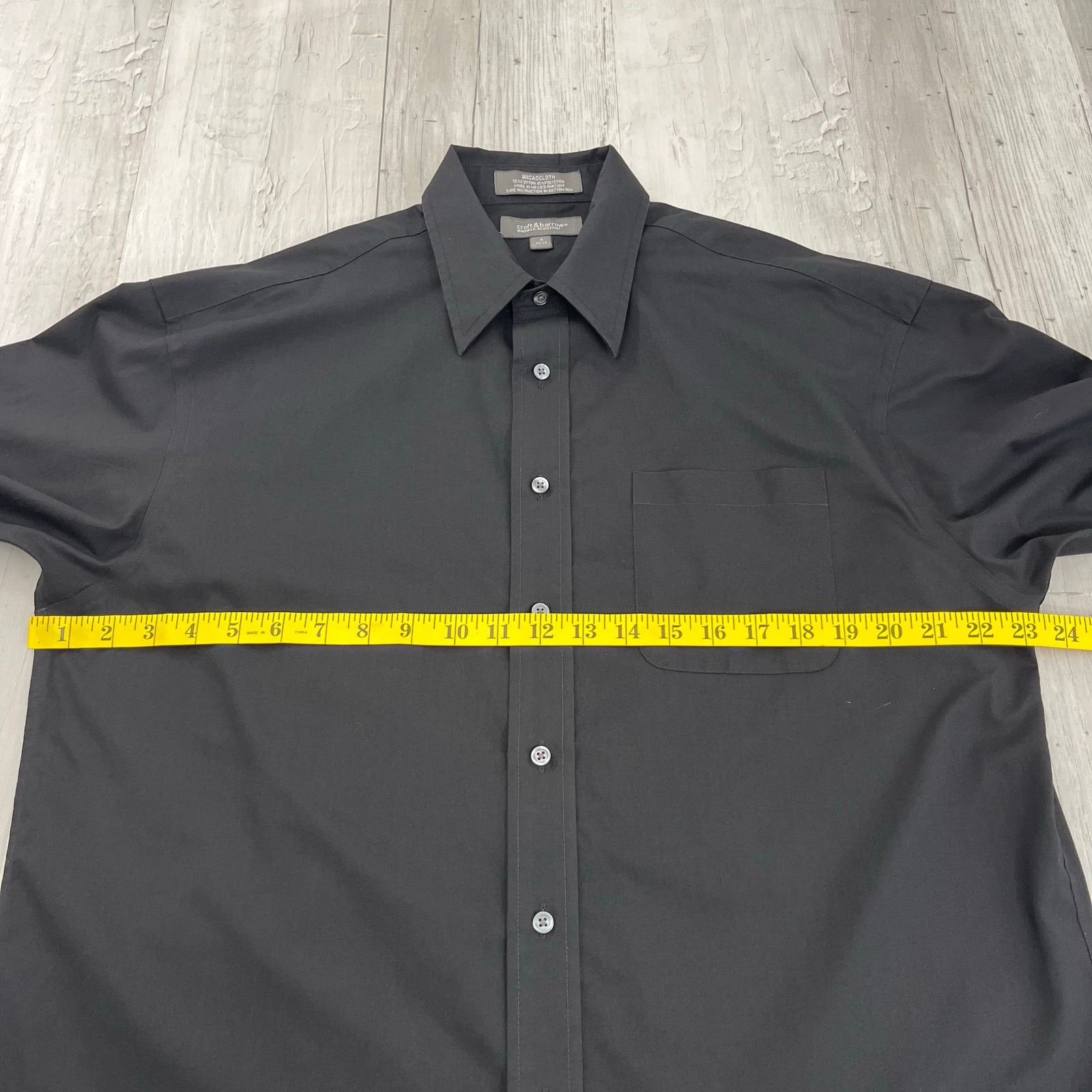 Croft & Barrow Croft & Barrow Broadcloth Long Sleeve Button Up Dress Shirt Size US L / EU 52-54 / 3 - 7 Thumbnail