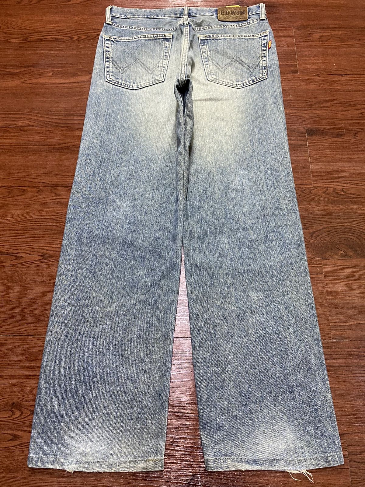 Edwin Vintage Edwin US Classic Faded Wash Distressed Loose Jeans Size US 32 / EU 48 - 2 Thumbnail