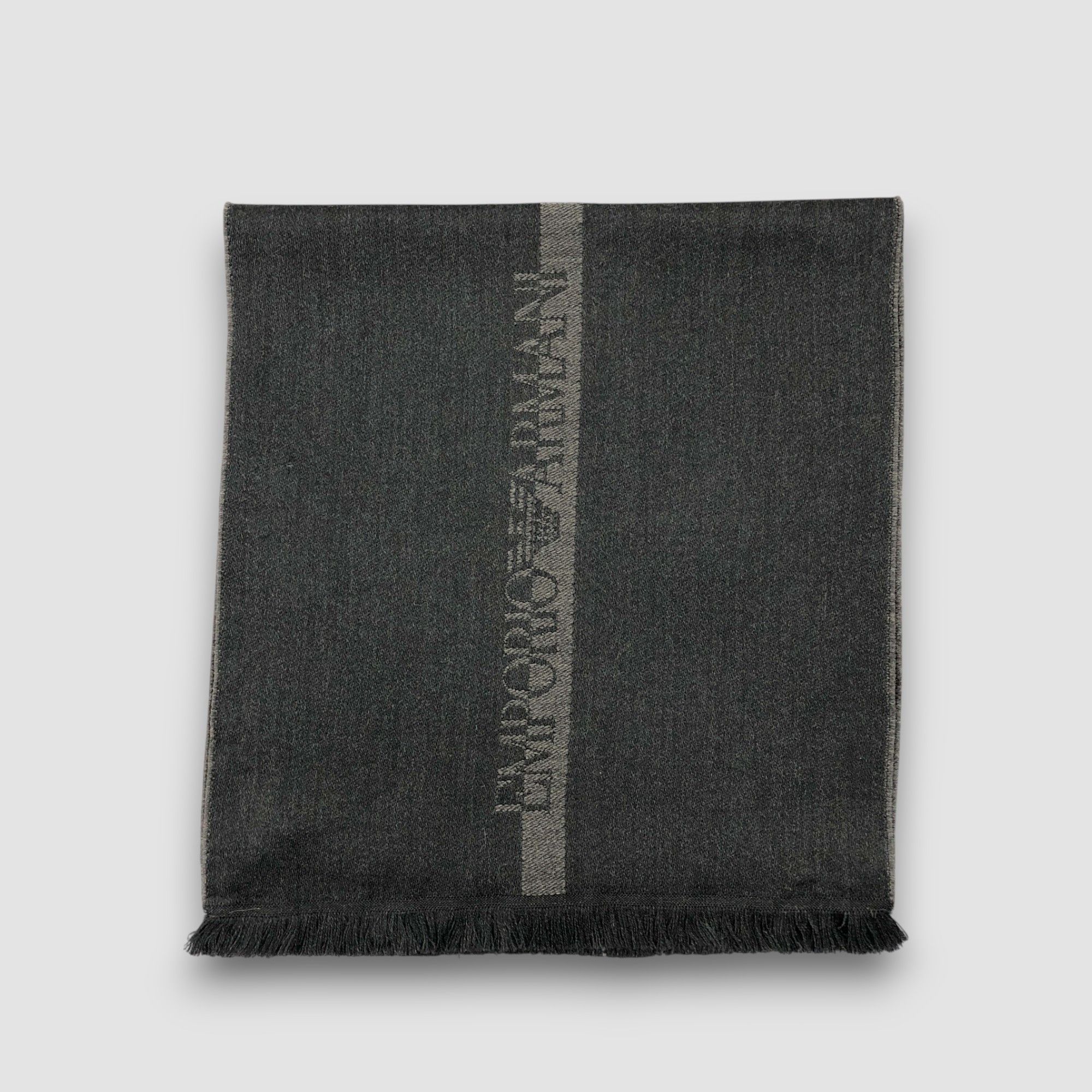 Emporio Armani Vintage Emporio Armani Scarf Muffler Wool Cashmere Scarves Size ONE SIZE - 3 Thumbnail