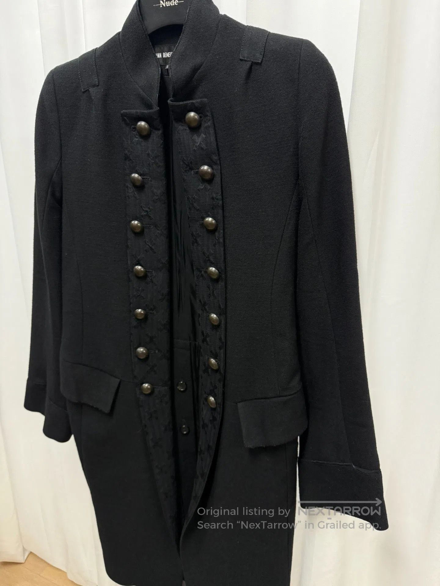 Ann Demeulemeester Ann Demeulemeester Court Napoleon Coat 34. Size XXS / US 00 / IT 34 - 3 Thumbnail