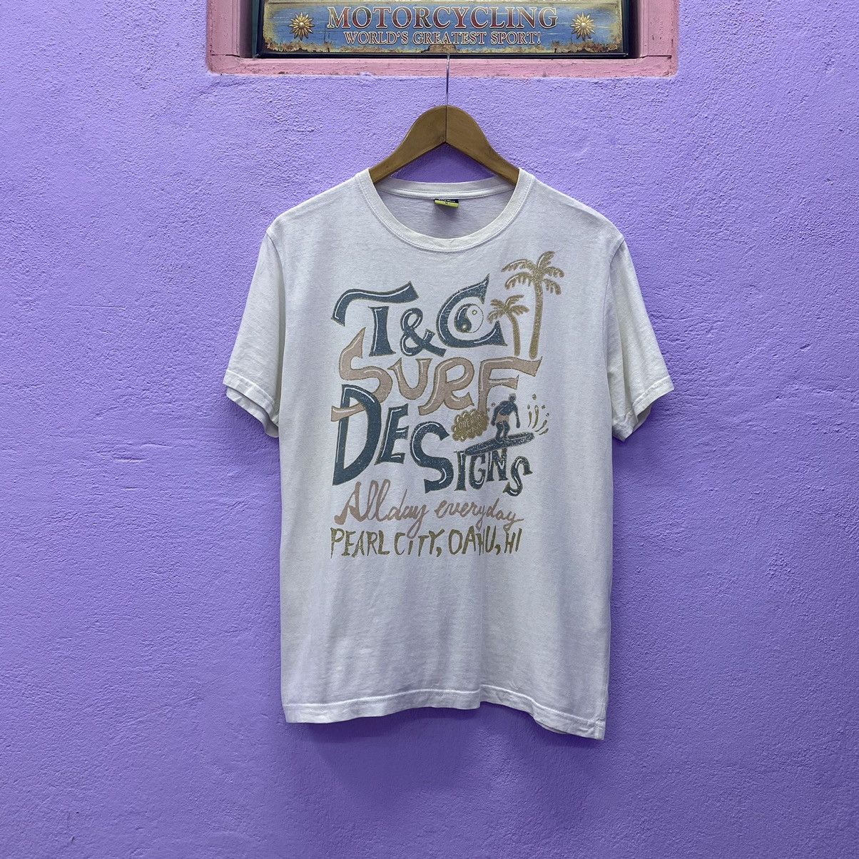 Vintage Vintage Y2K T&C Surf Design Printed Tshirt Size US M / EU 48-50 / 2 - 1 Thumbnail