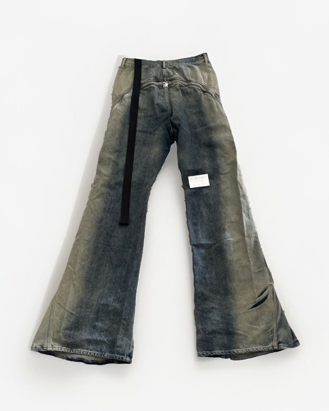Rick Owens × Rick Owens Drkshdw Rick Owens DRKSHDW Bolan Banana Zip Jean Minearl Pearl 32 Size US 32 / EU 48 - 2 Thumbnail