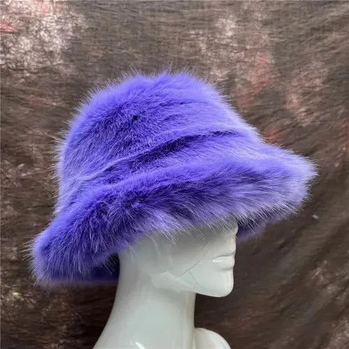 Japanese Brand Faux Fur bucket hat Size ONE SIZE - 2 Thumbnail