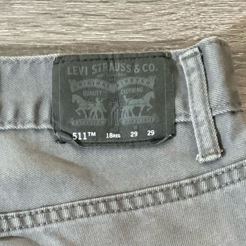 Levi's Levi's 511 Slim Gray Jeans Mens 18 Regular Size 28 - USED Size US 28 / EU 44 - 3 Thumbnail