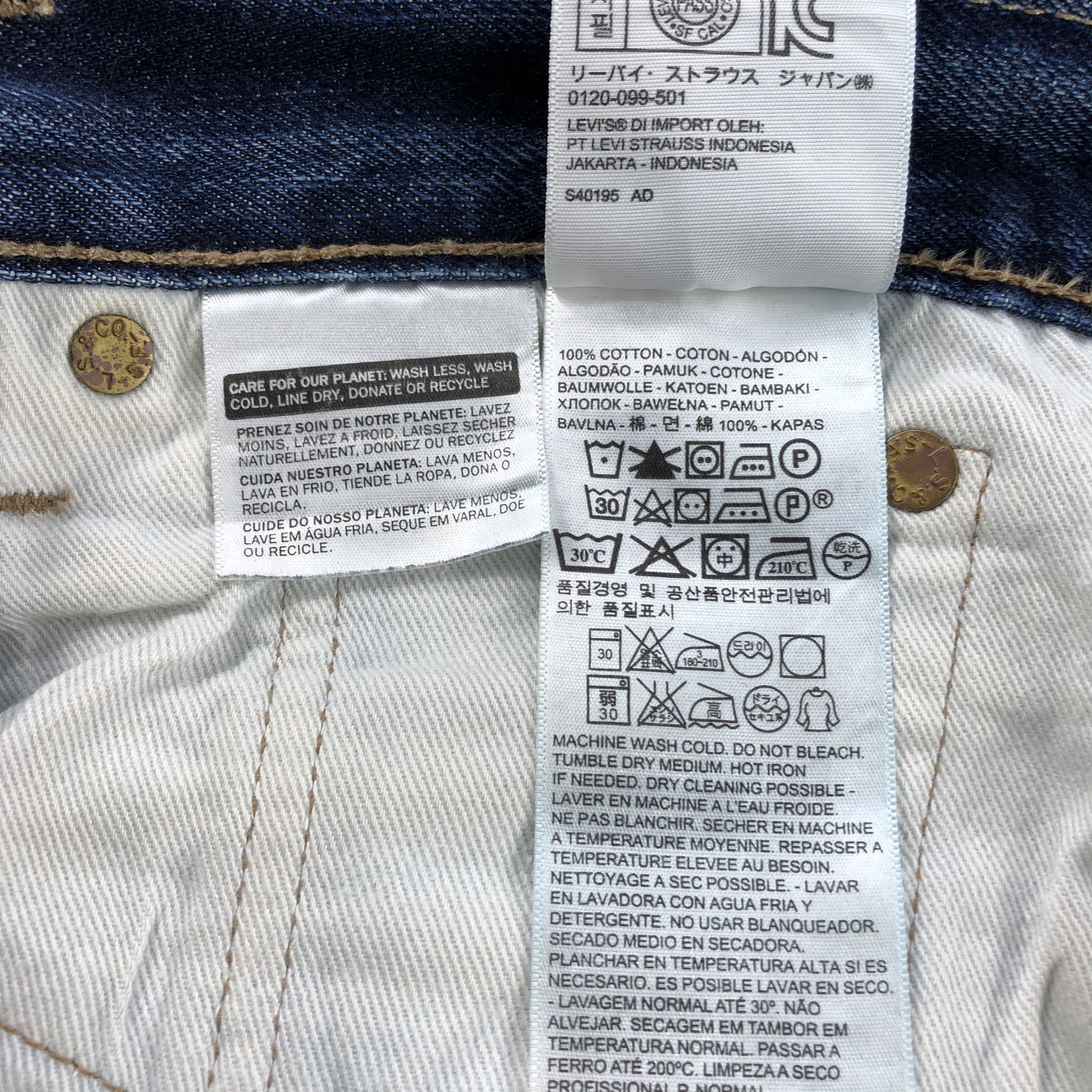 Levi's Vintage Blue Wash Levis 501 Jeans-JM2021 Size US 37 - 11 Thumbnail