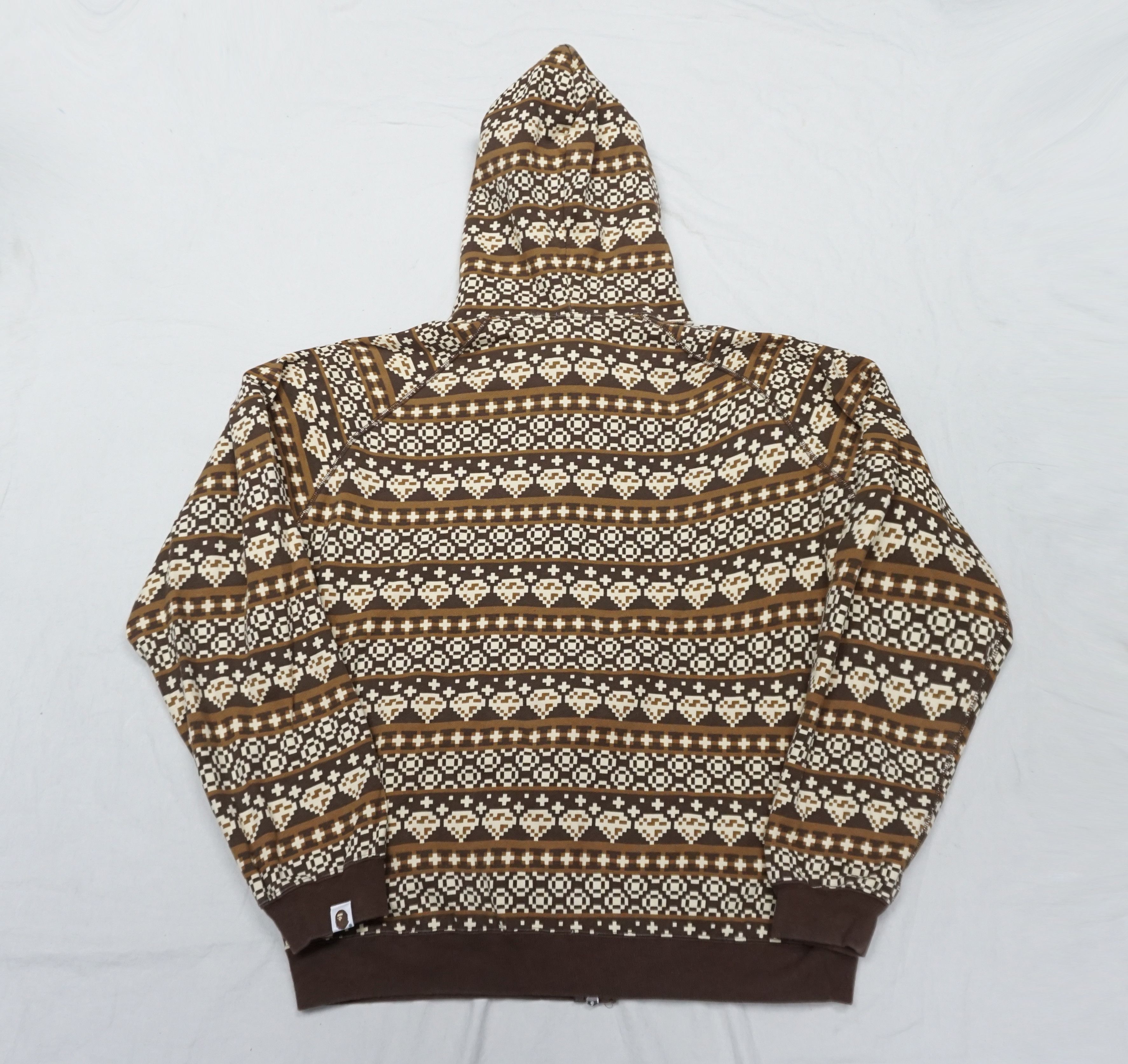 Bape Bape diamond Print Hoodie Shirt Size US L / EU 52-54 / 3 - 9 Thumbnail