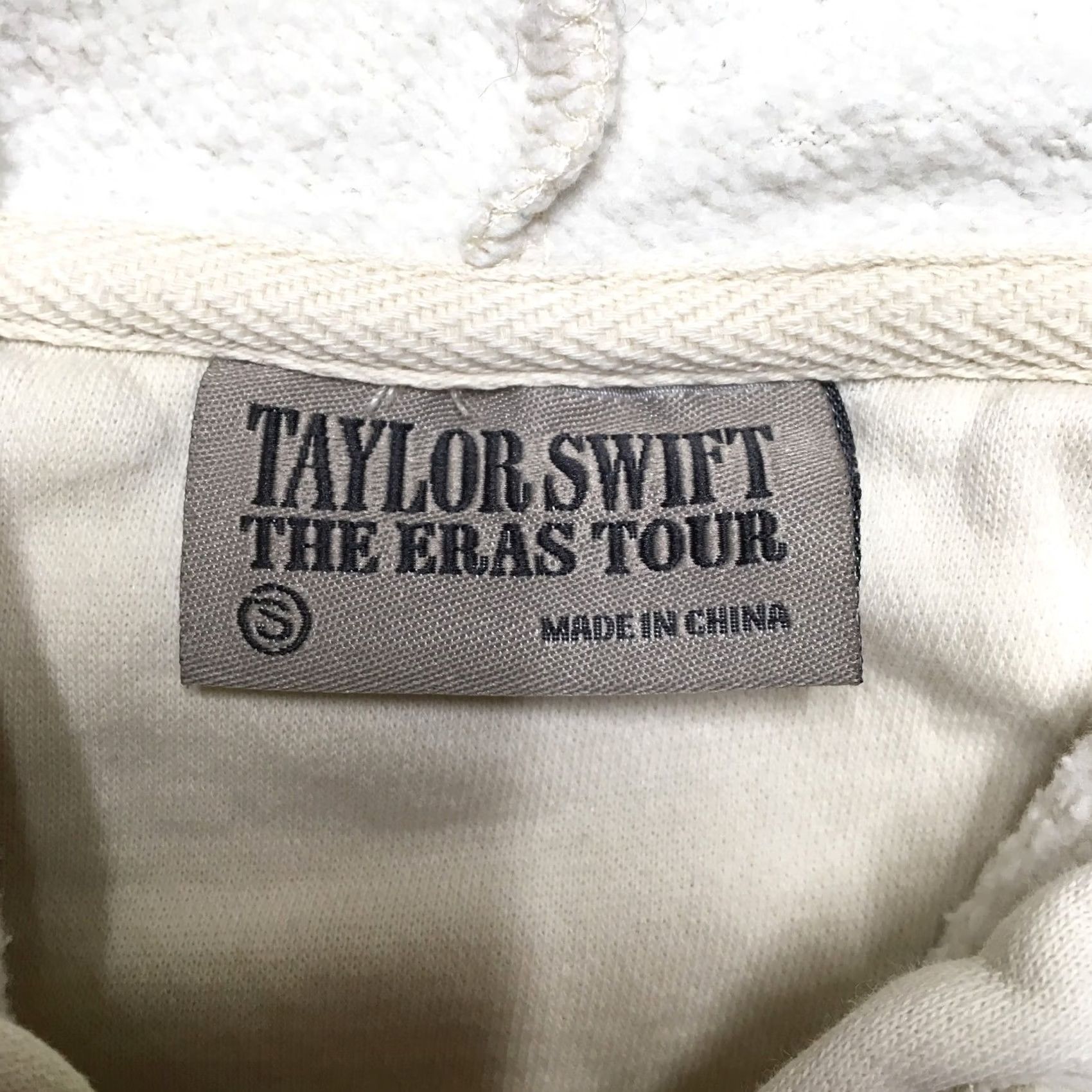 Vintage Taylor Swift The Eras Tour Merch Hoodie Adult Small Beige Pullover Size US S / EU 44-46 / 1 - 7 Thumbnail