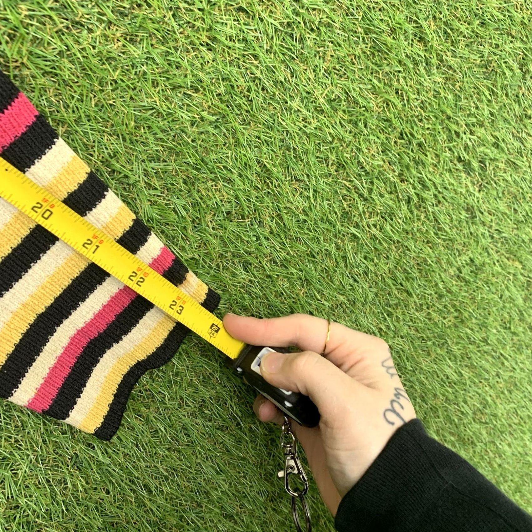 St. John St. John Cardigan Shirt Womens Large Black Striped Zip Full Zip 90s Modern Knit Logo Size L / US 10 / IT 46 - 7 Thumbnail