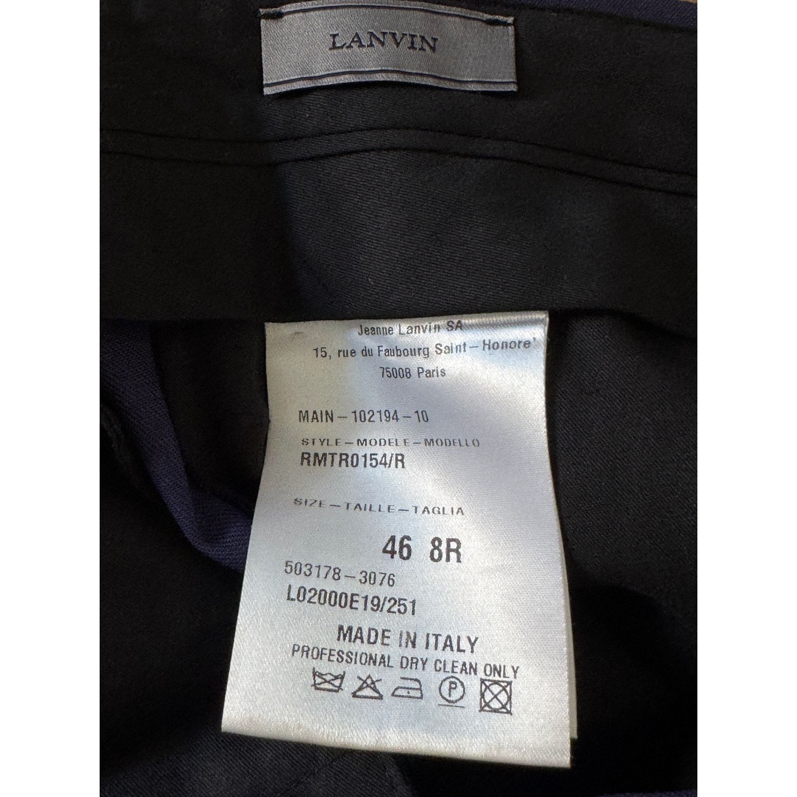 Lanvin Lanvin NWT Men's Wool Indigo Wide Trousers Size US 30 / EU 46 - 3 Thumbnail