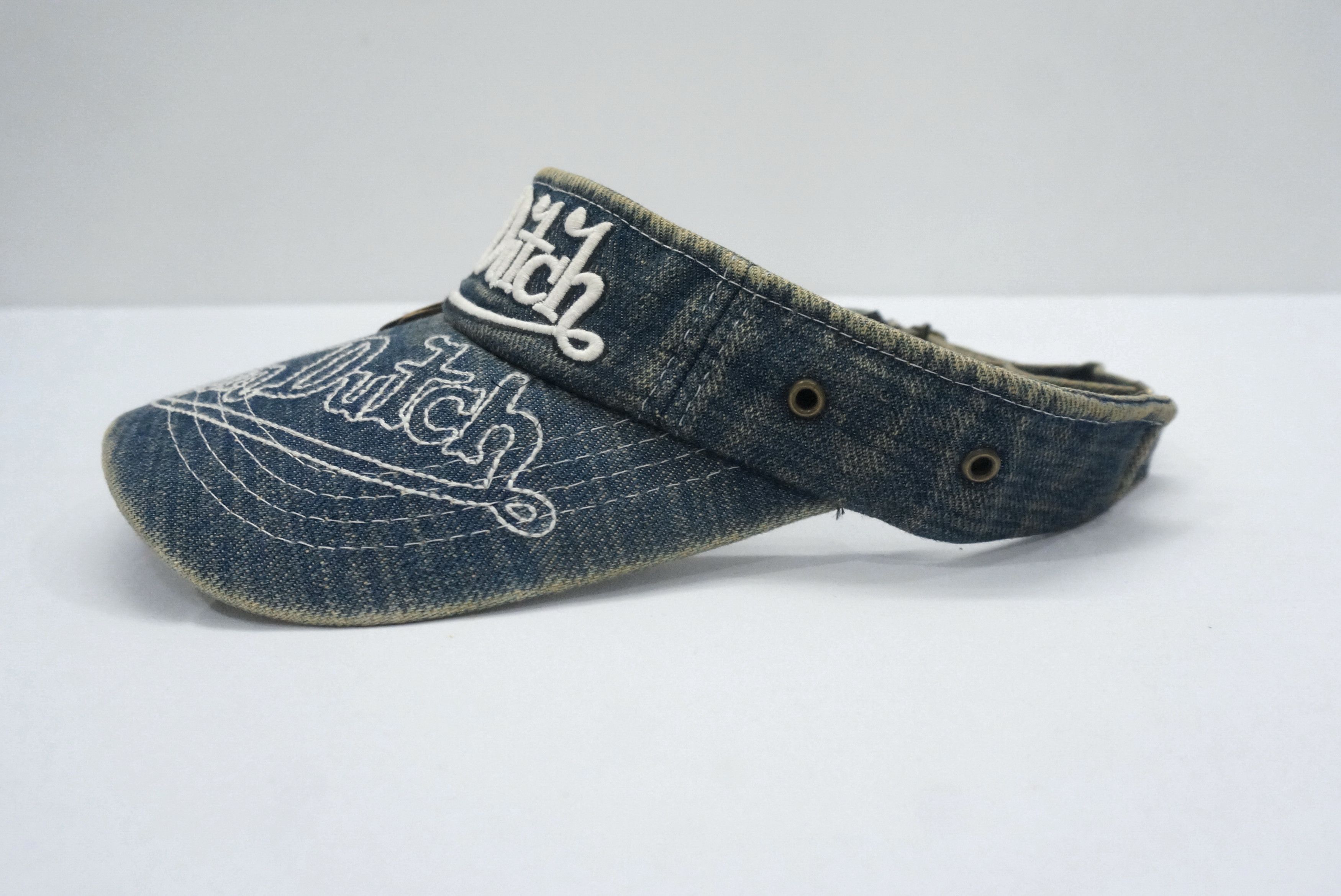 Von Dutch Rare VON DUTCH Limited Edition NOS Vintage Denim Half Cap Size ONE SIZE - 4 Thumbnail