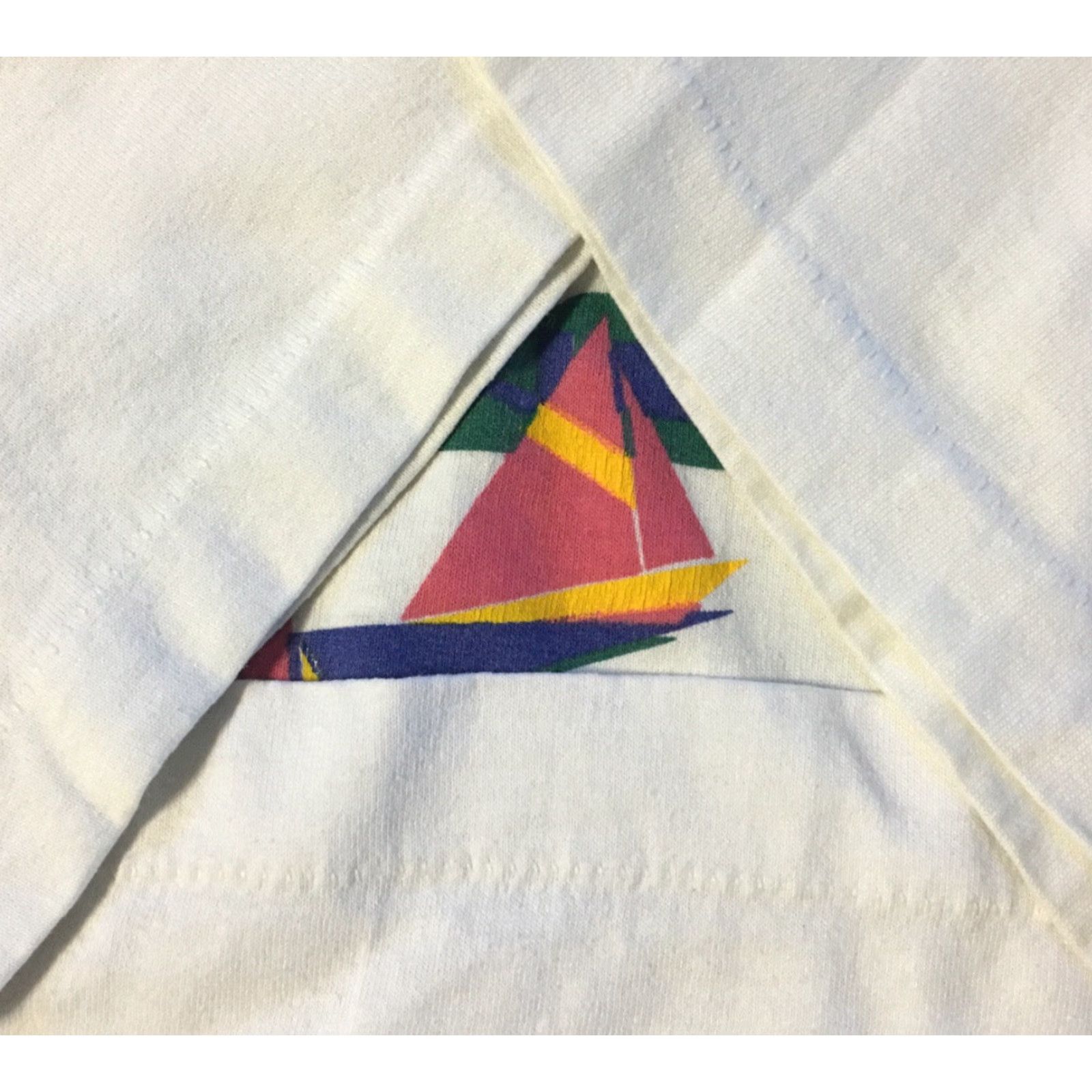 Vintage VINTAGE Cleveland Sailing Shirt M L Single Stitch USA Boat Nautical Sea Art 90s Size US L / EU 52-54 / 3 - 3 Thumbnail