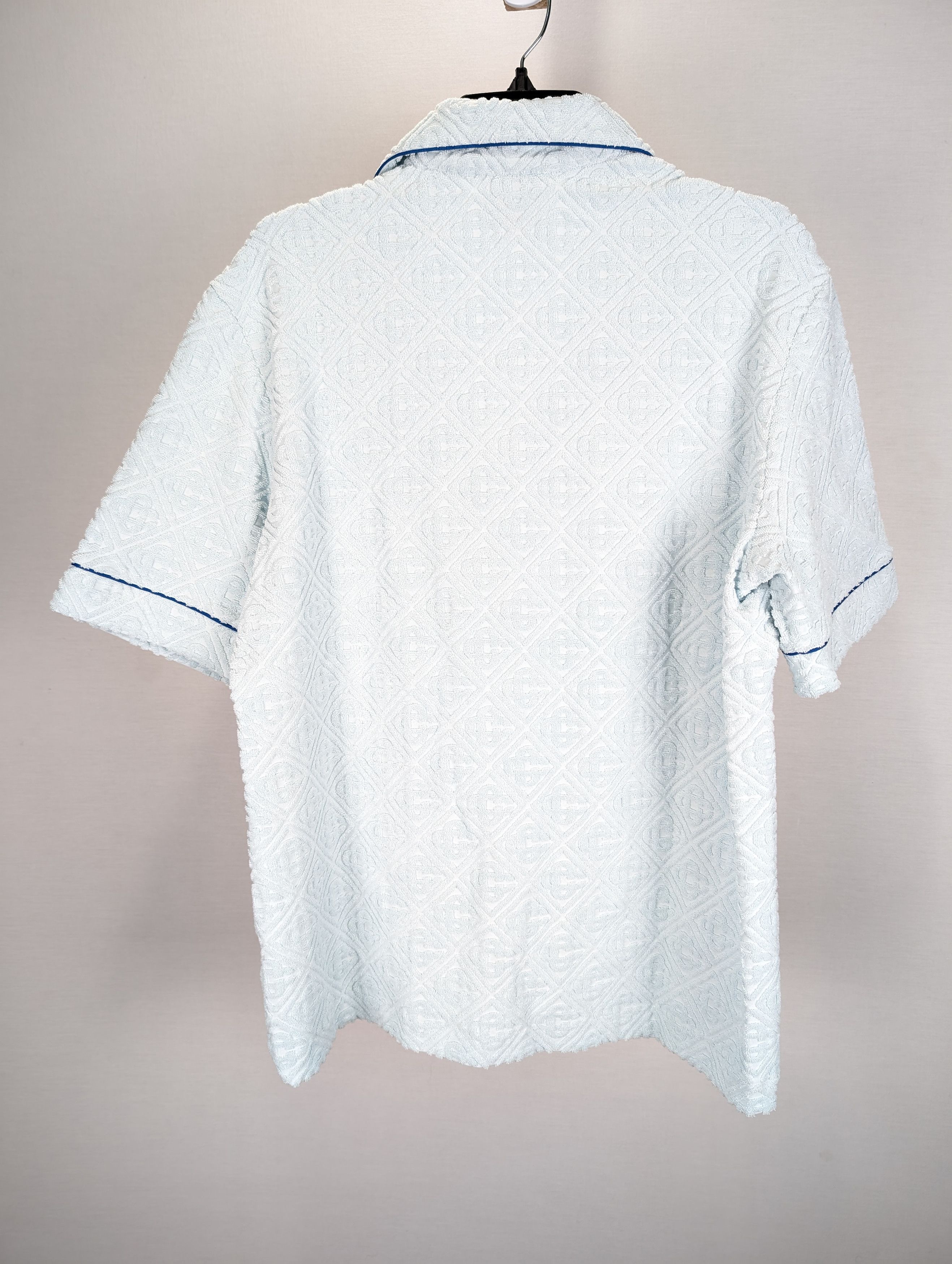 Casablanca o1rshd1 DUP / Towelling Monogram Collar Shirt in Light Blue Size US S / EU 44-46 / 1 - 8 Thumbnail