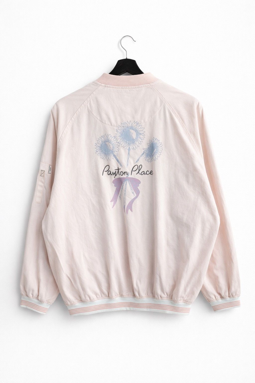 Japanese Brand Vintage Peyton Place Sports Bomber Jacket Floral Back Print Size US M / EU 48-50 / 2 - 2 Thumbnail