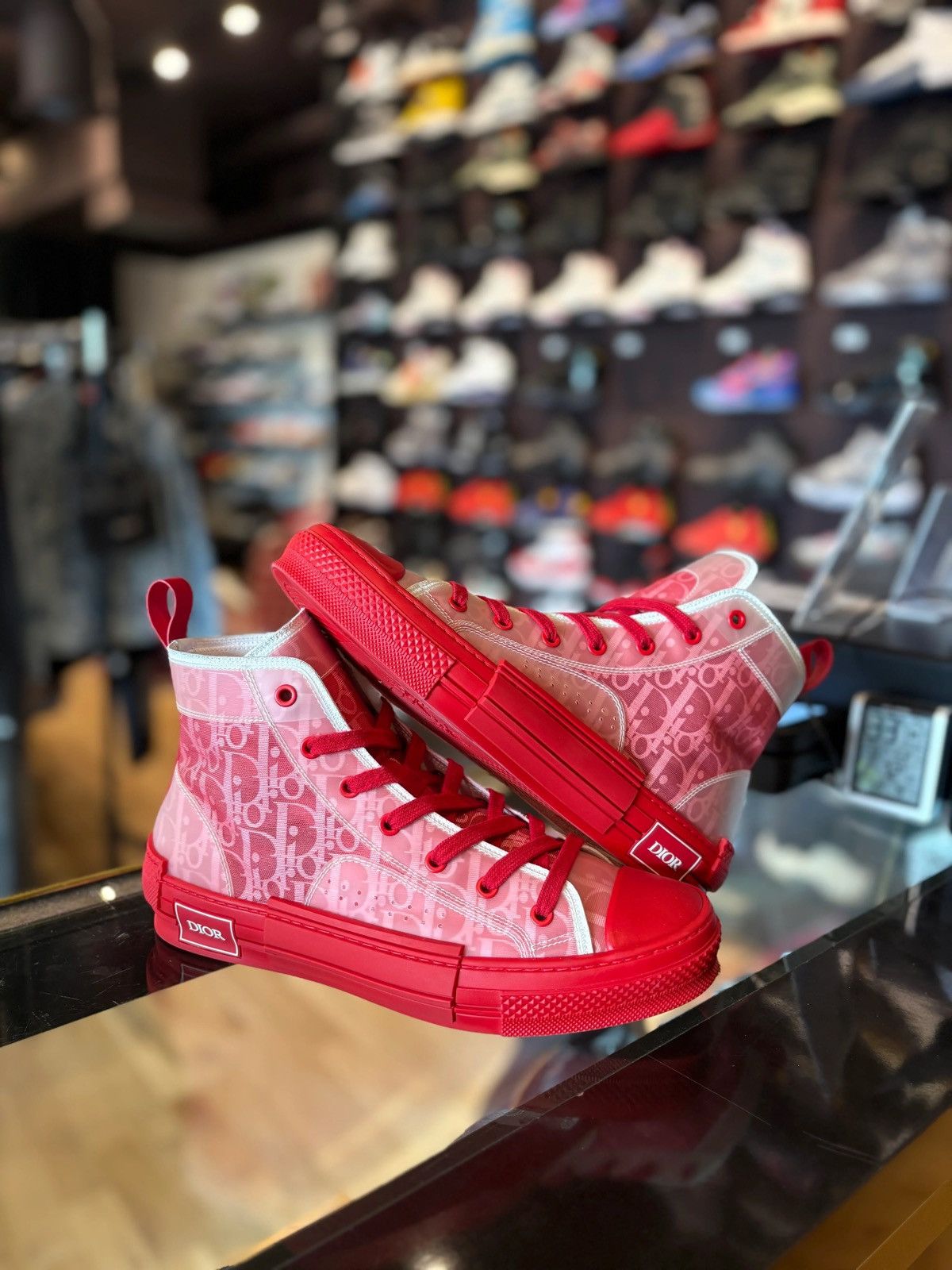 Dior Dior B23 High Red Clean NB Size 41 Size US 8 / EU 41 - 1 Thumbnail