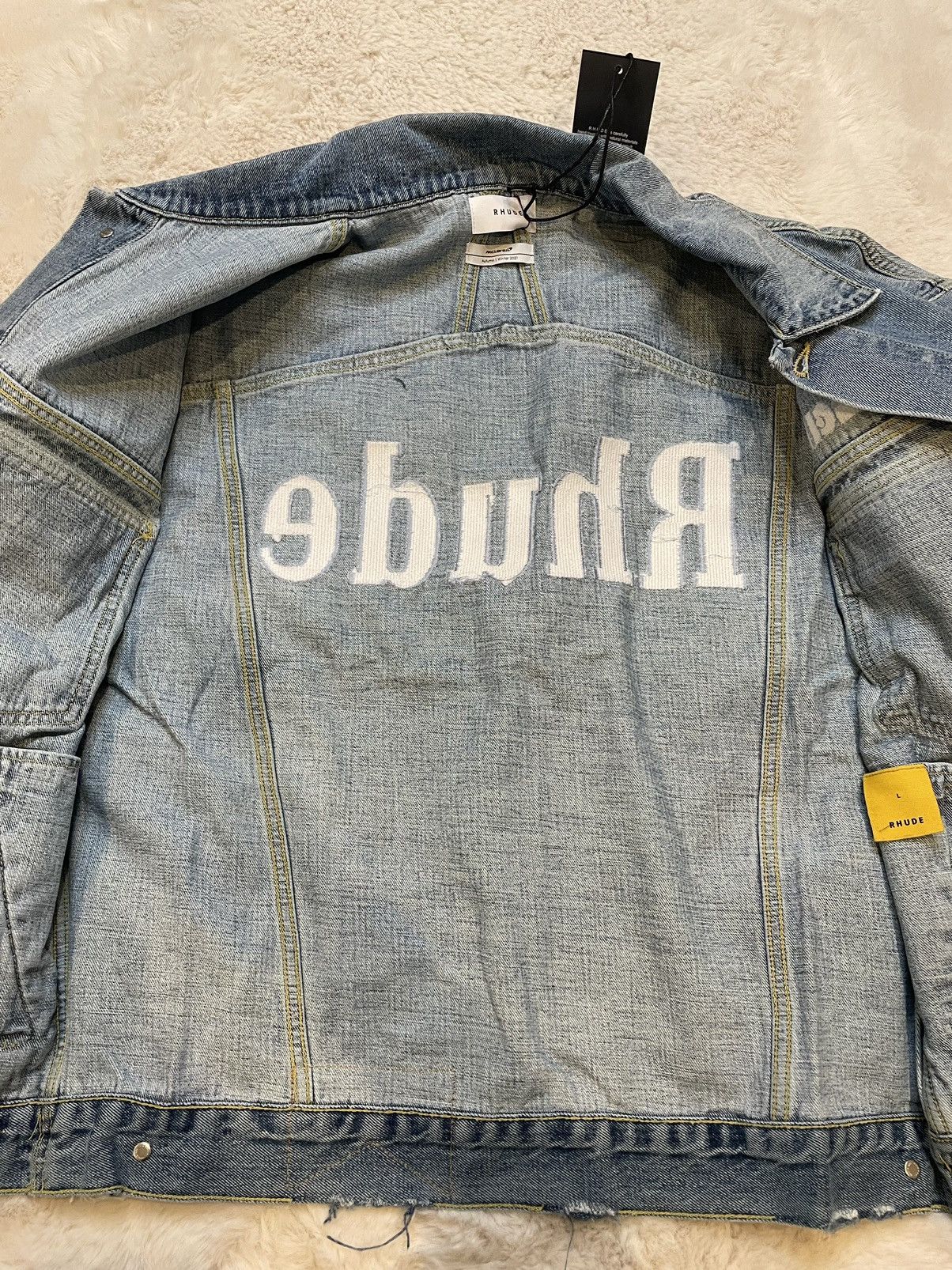 Rhude Rhude x Mclaren Denim Jacket Size US L / EU 52-54 / 3 - 8 Thumbnail